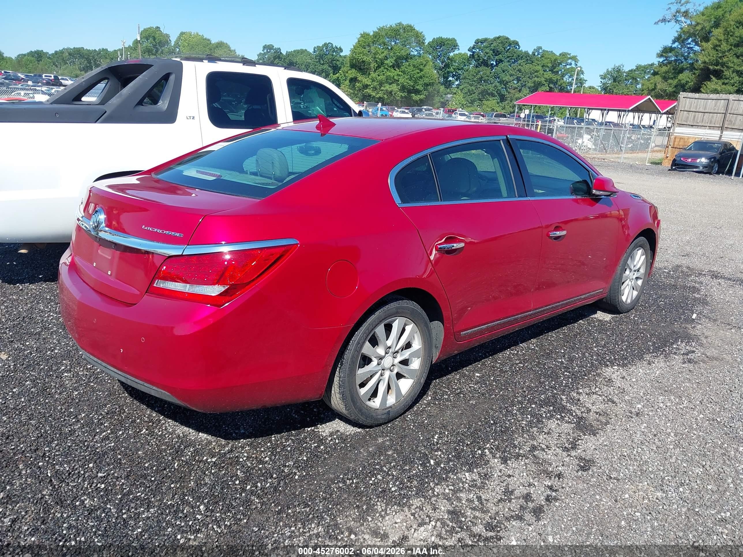 2014 Buick Lacrosse Leather Group Red vin: 1G4GB5GR7EF112983