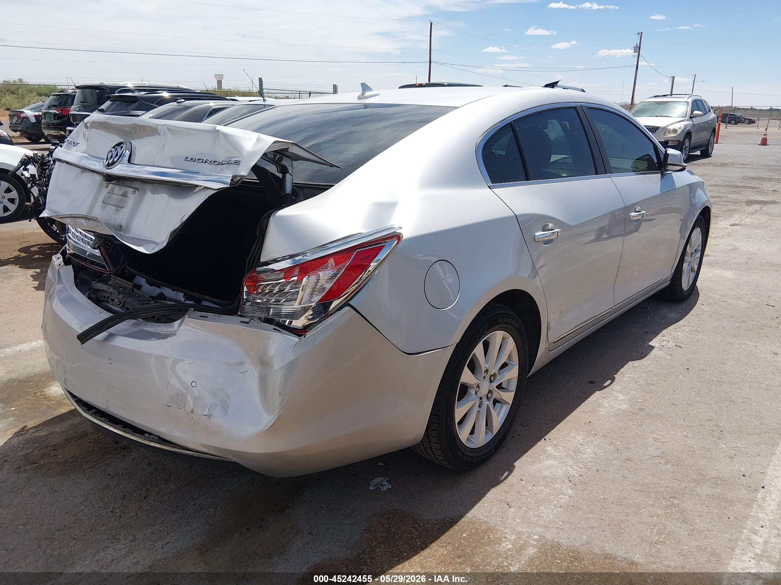 2014 Buick Lacrosse Leather Group Gray vin: 1G4GB5GR7EF177560