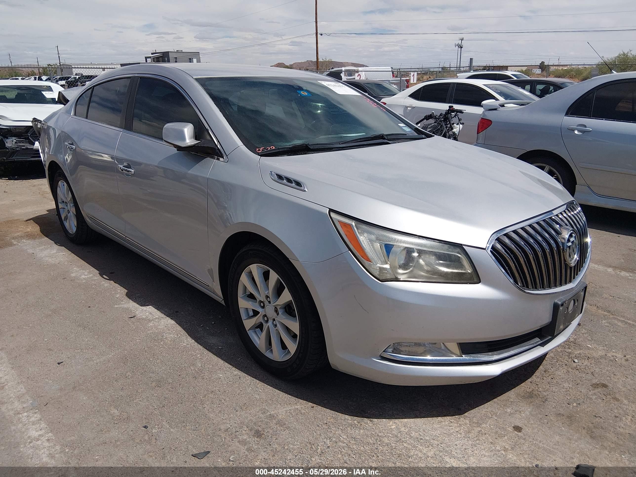 2014 Buick Lacrosse Leather Group Gray vin: 1G4GB5GR7EF177560