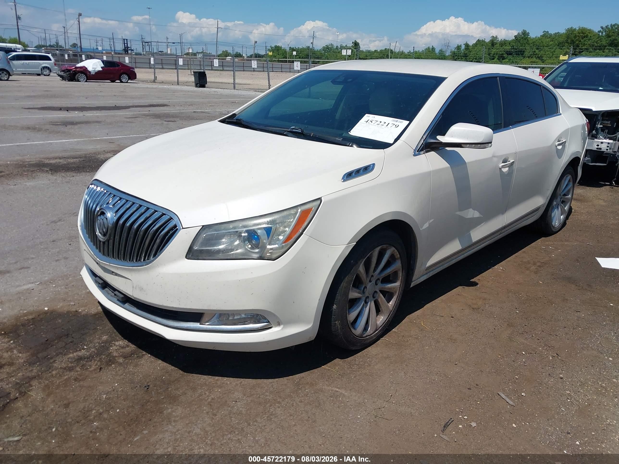 2014 Buick Lacrosse Leather Group White vin: 1G4GB5GR7EF240463