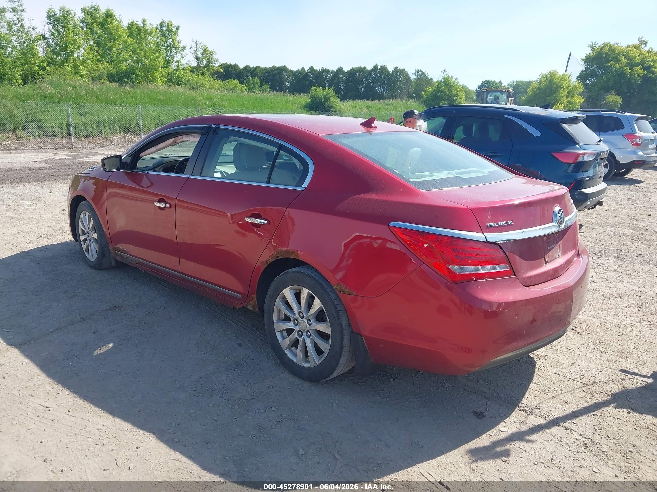 2014 Buick Lacrosse Leather Group Бордовый vin: 1G4GB5GRXEF123346