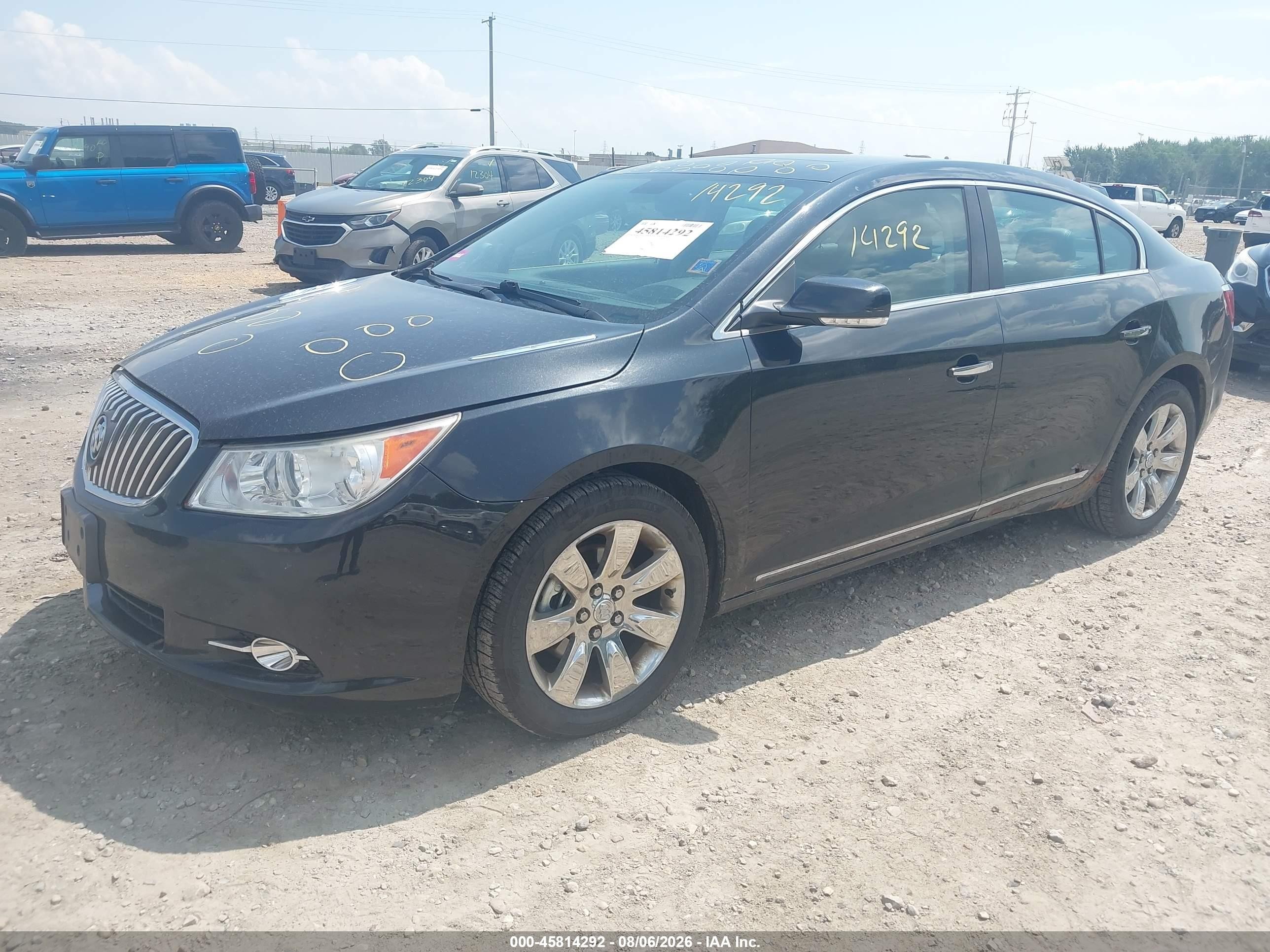 2013 Buick Lacrosse Leather Group Black vin: 1G4GC5E30DF264677