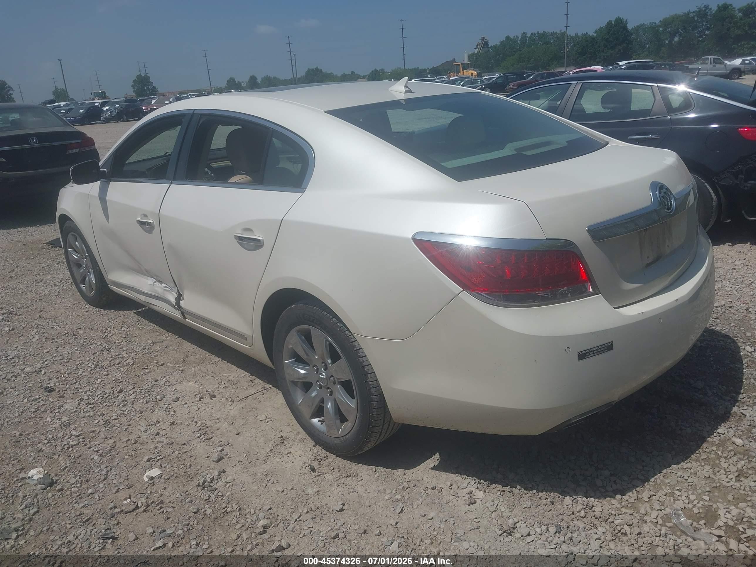 2013 Buick Lacrosse Leather Group White vin: 1G4GC5E31DF265790