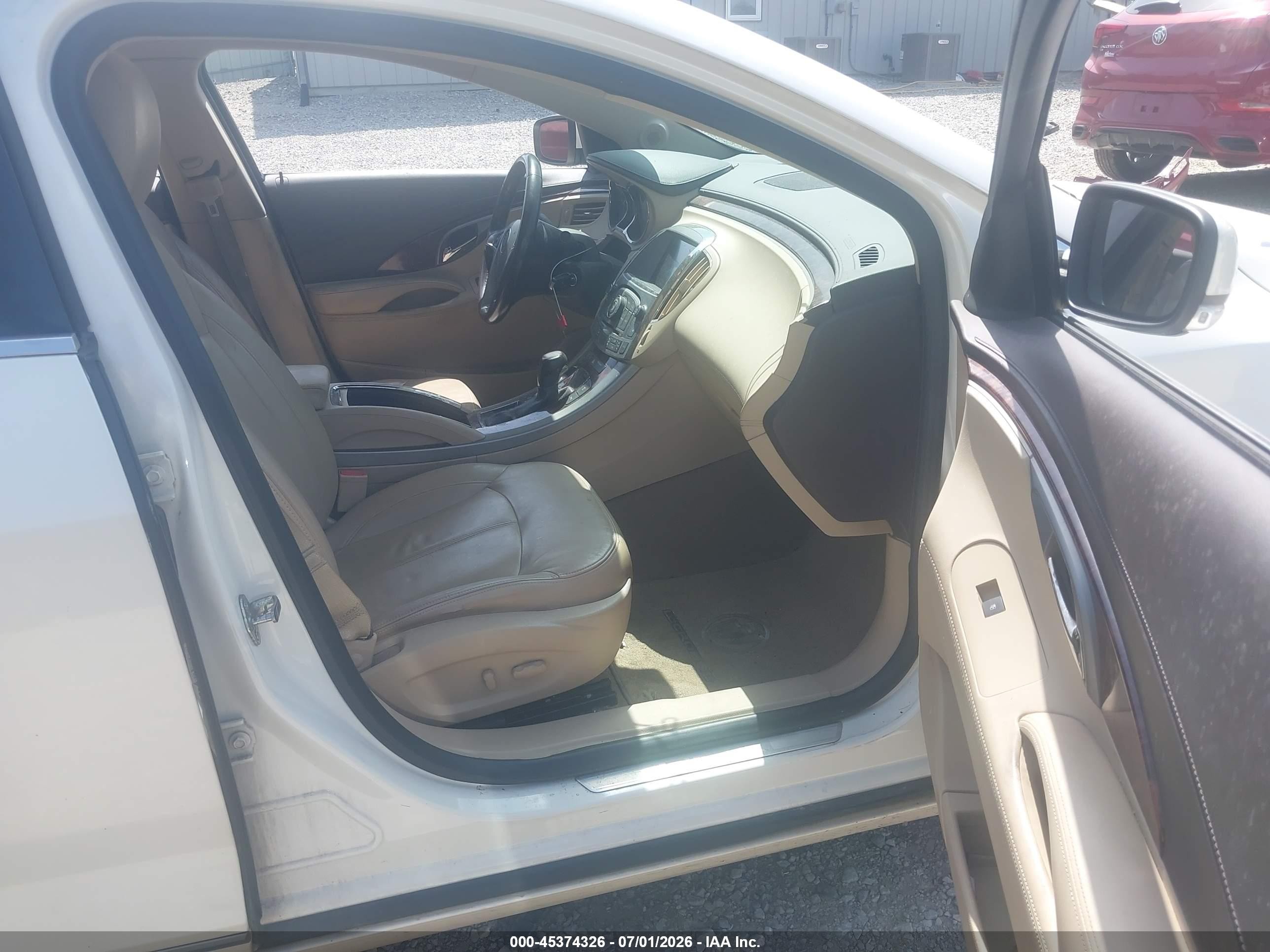2013 Buick Lacrosse Leather Group White vin: 1G4GC5E31DF265790