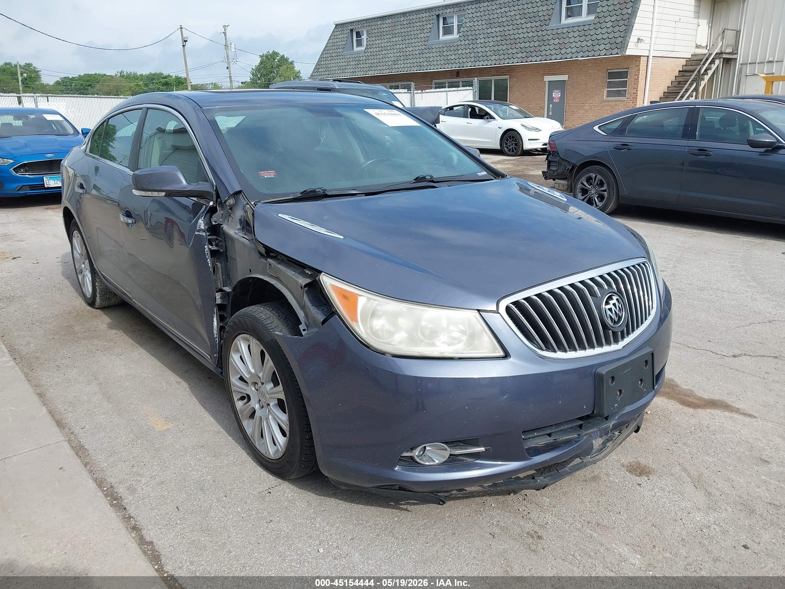 2013 Buick Lacrosse Leather Group Blue vin: 1G4GC5E31DF289104