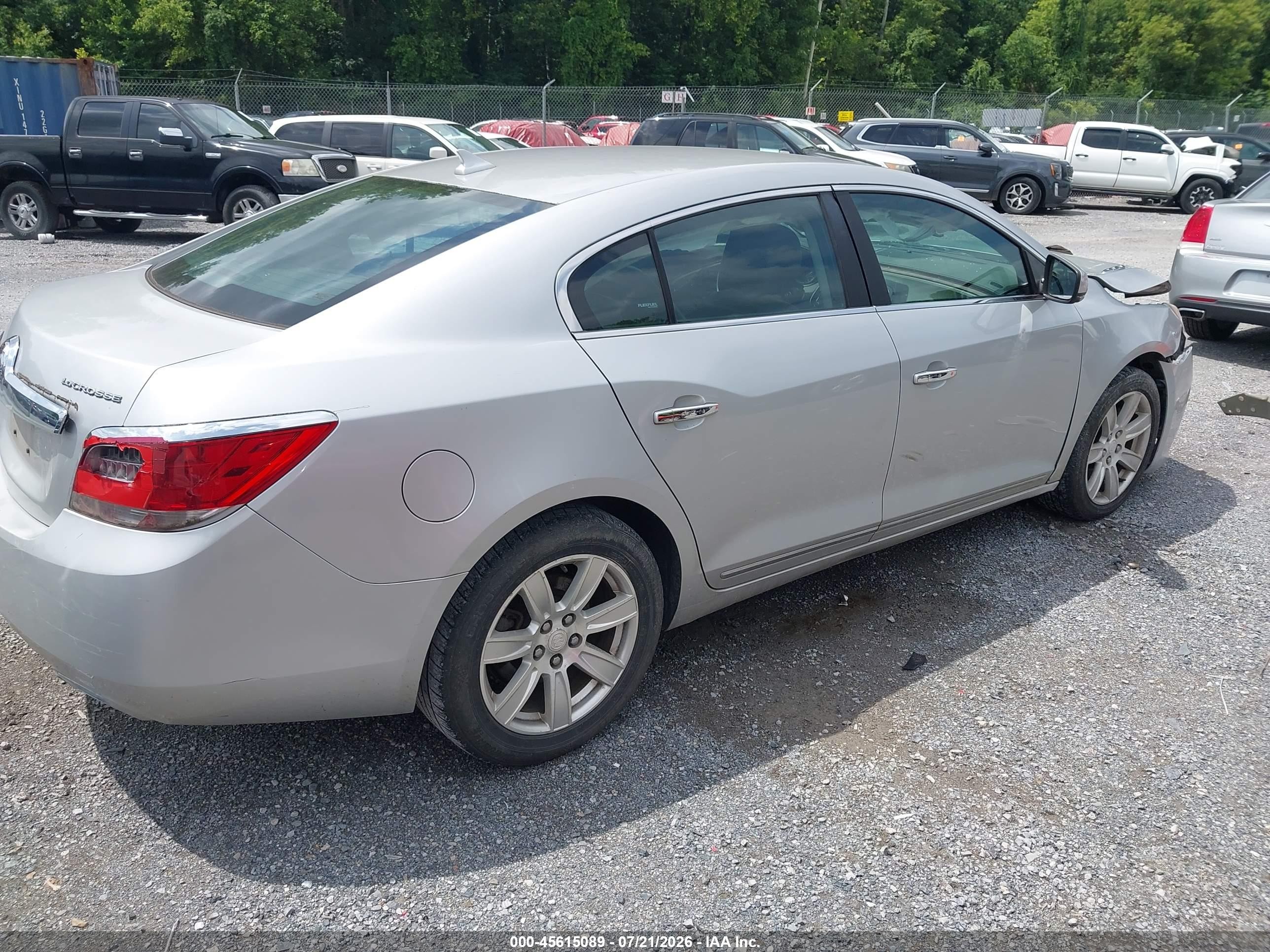 2012 Buick Lacrosse Leather Group Silver vin: 1G4GC5E32CF367257