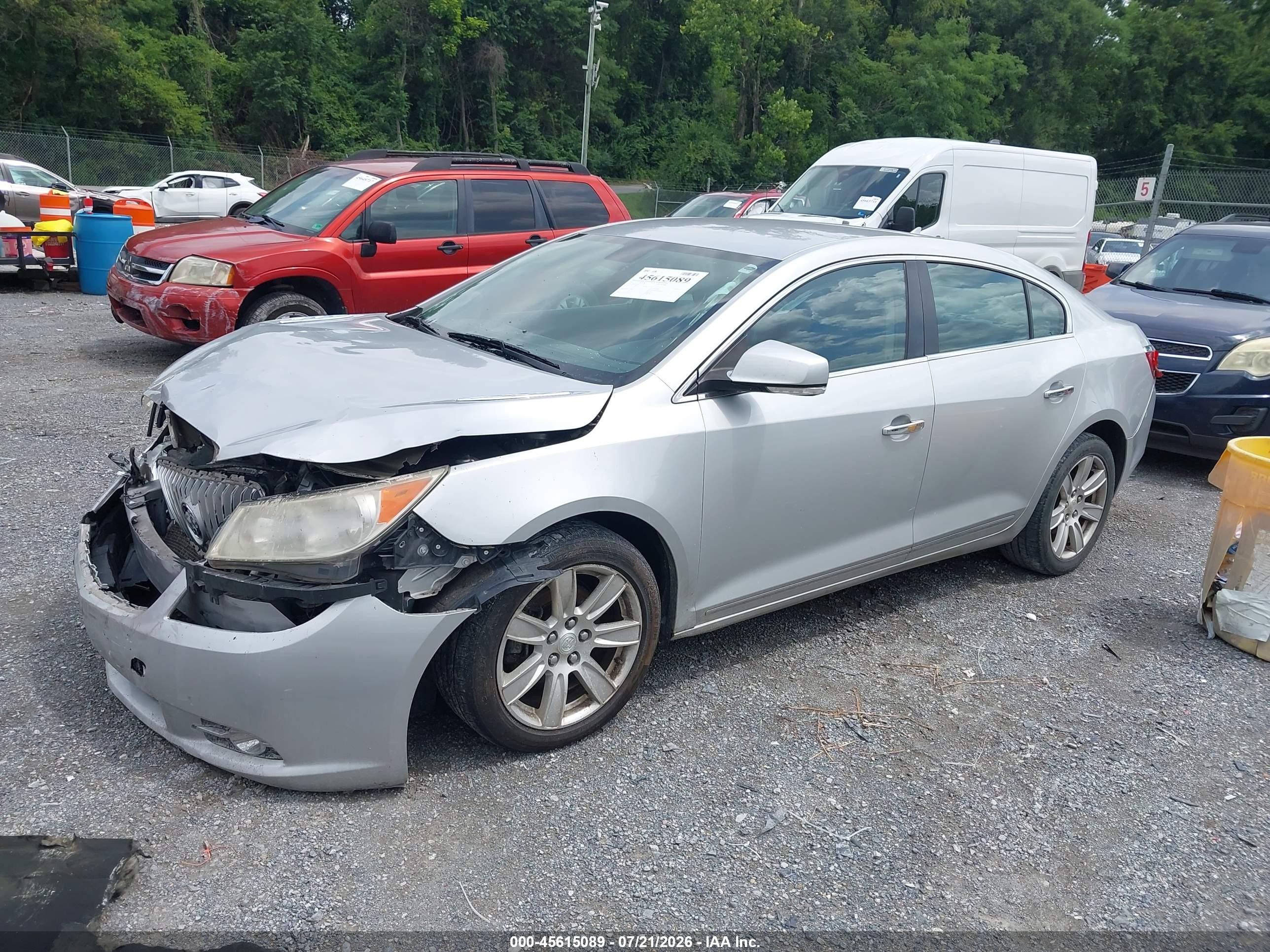 2012 Buick Lacrosse Leather Group Silver vin: 1G4GC5E32CF367257