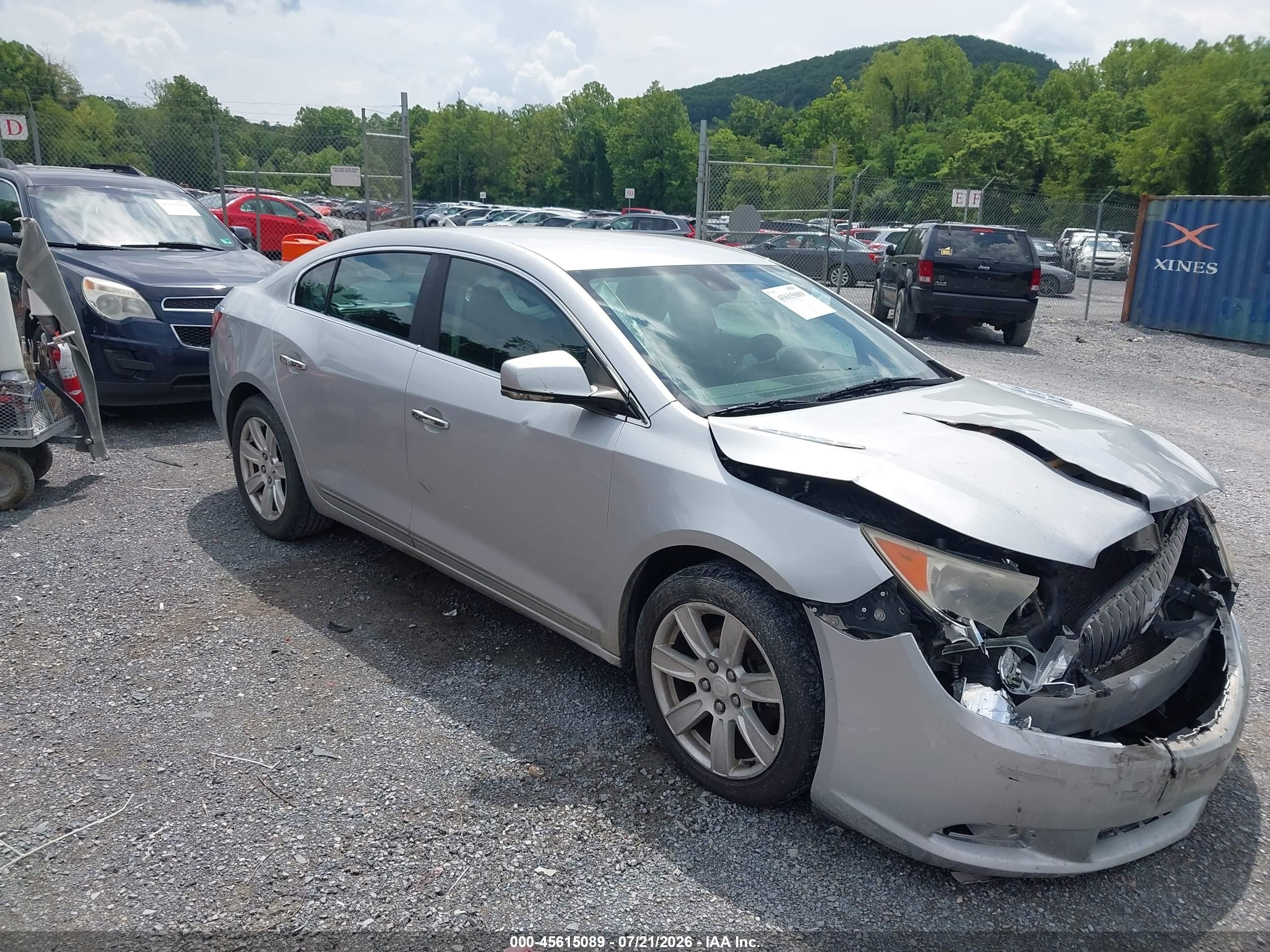 2012 Buick Lacrosse Leather Group Silver vin: 1G4GC5E32CF367257
