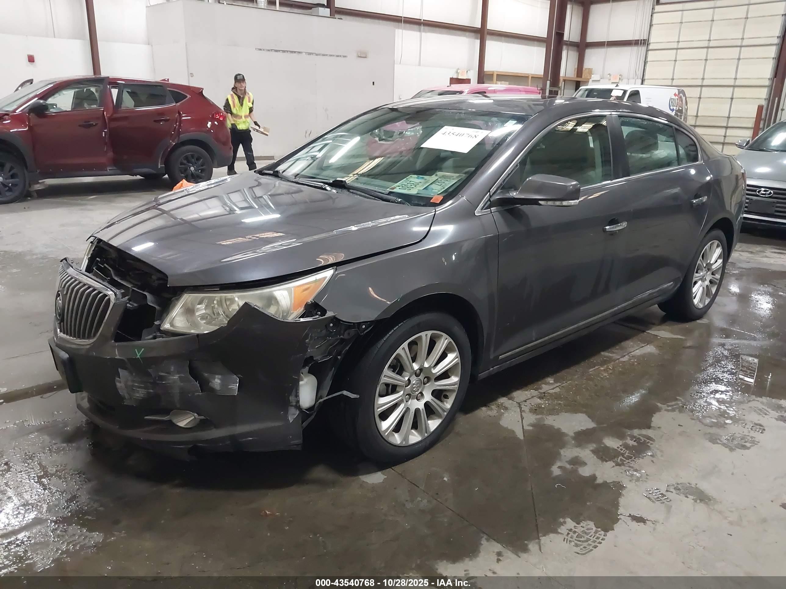 2013 Buick Lacrosse Leather Group Gray vin: 1G4GC5E32DF311191