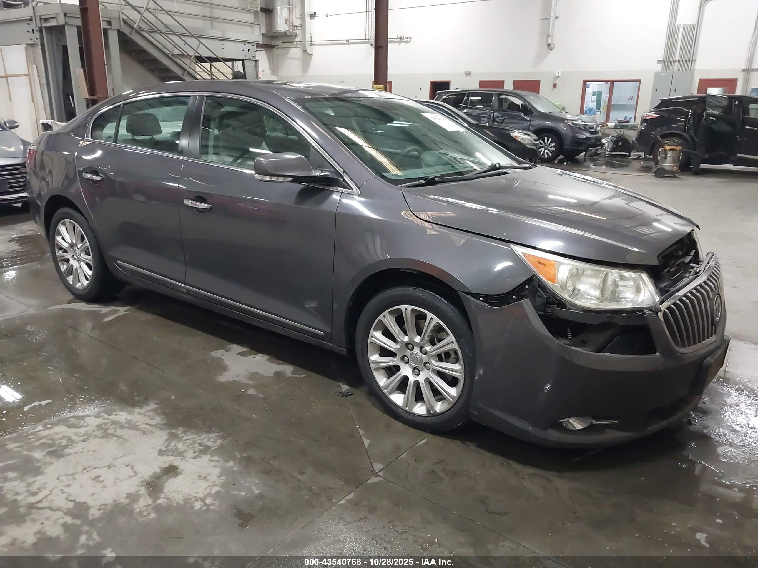 2013 Buick Lacrosse Leather Group Gray vin: 1G4GC5E32DF311191