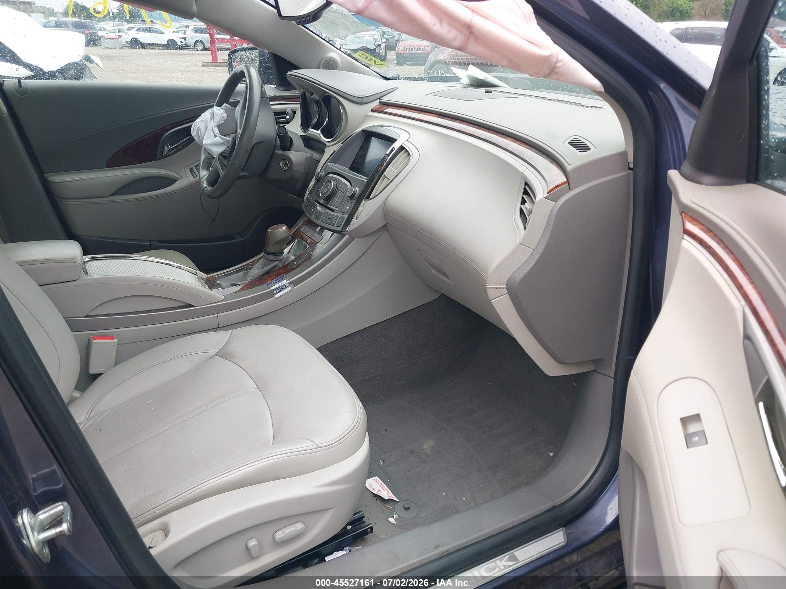 2013 Buick Lacrosse Leather Group Blue vin: 1G4GC5E33DF253379