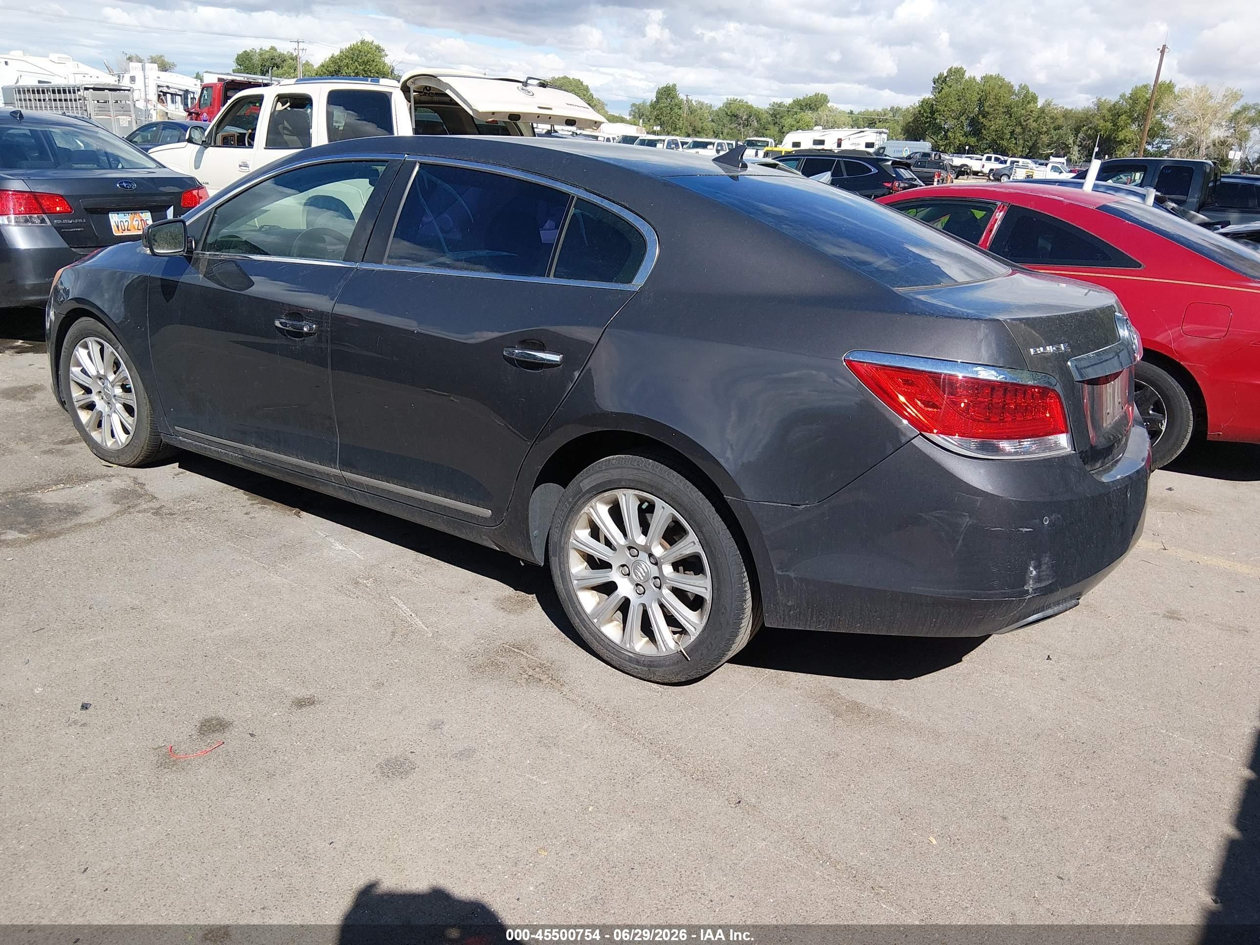 2013 Buick Lacrosse Leather Group Gray vin: 1G4GC5E33DF308428