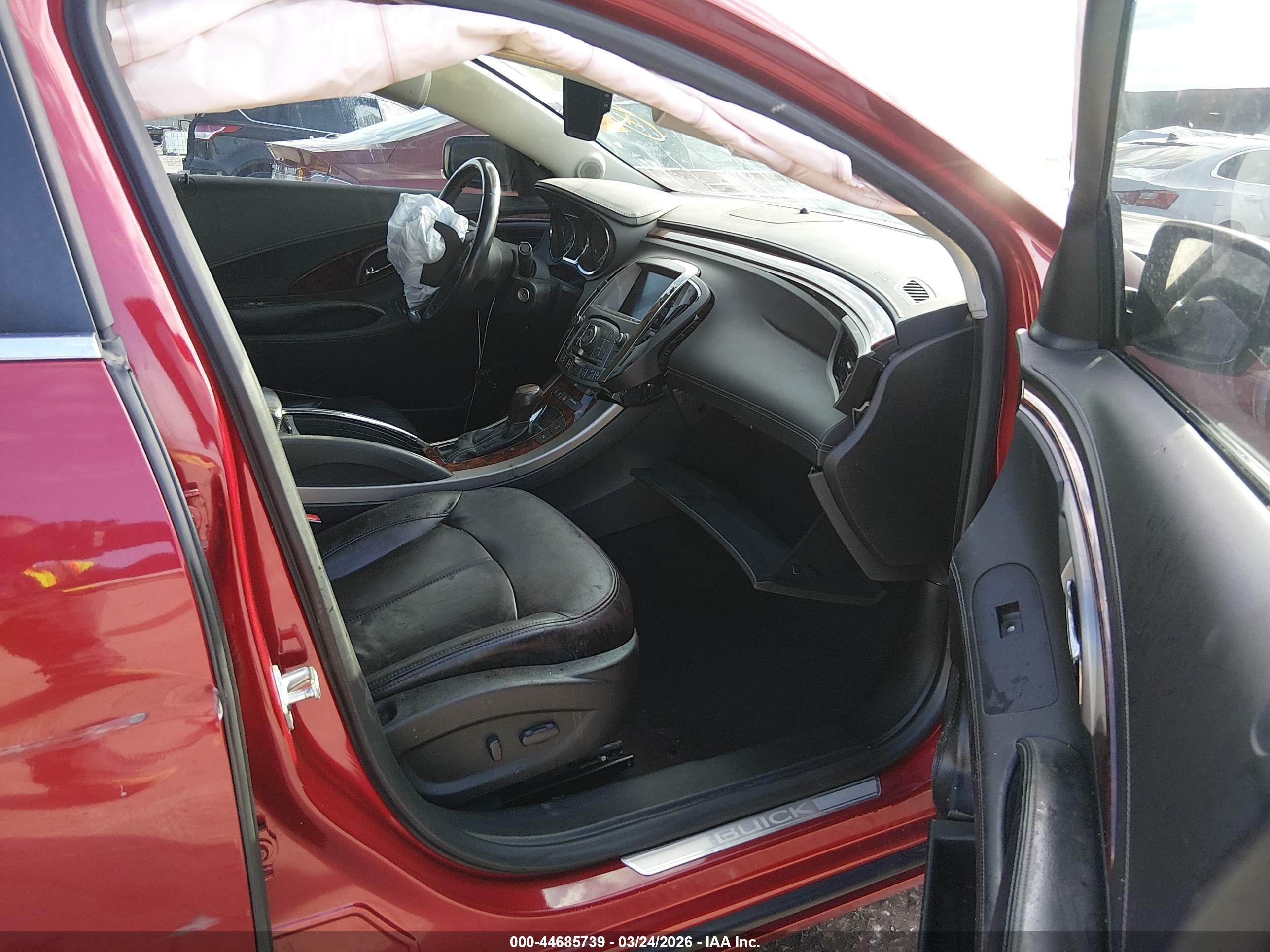 2013 Buick Lacrosse Leather Group Burgundy vin: 1G4GC5E35DF209822