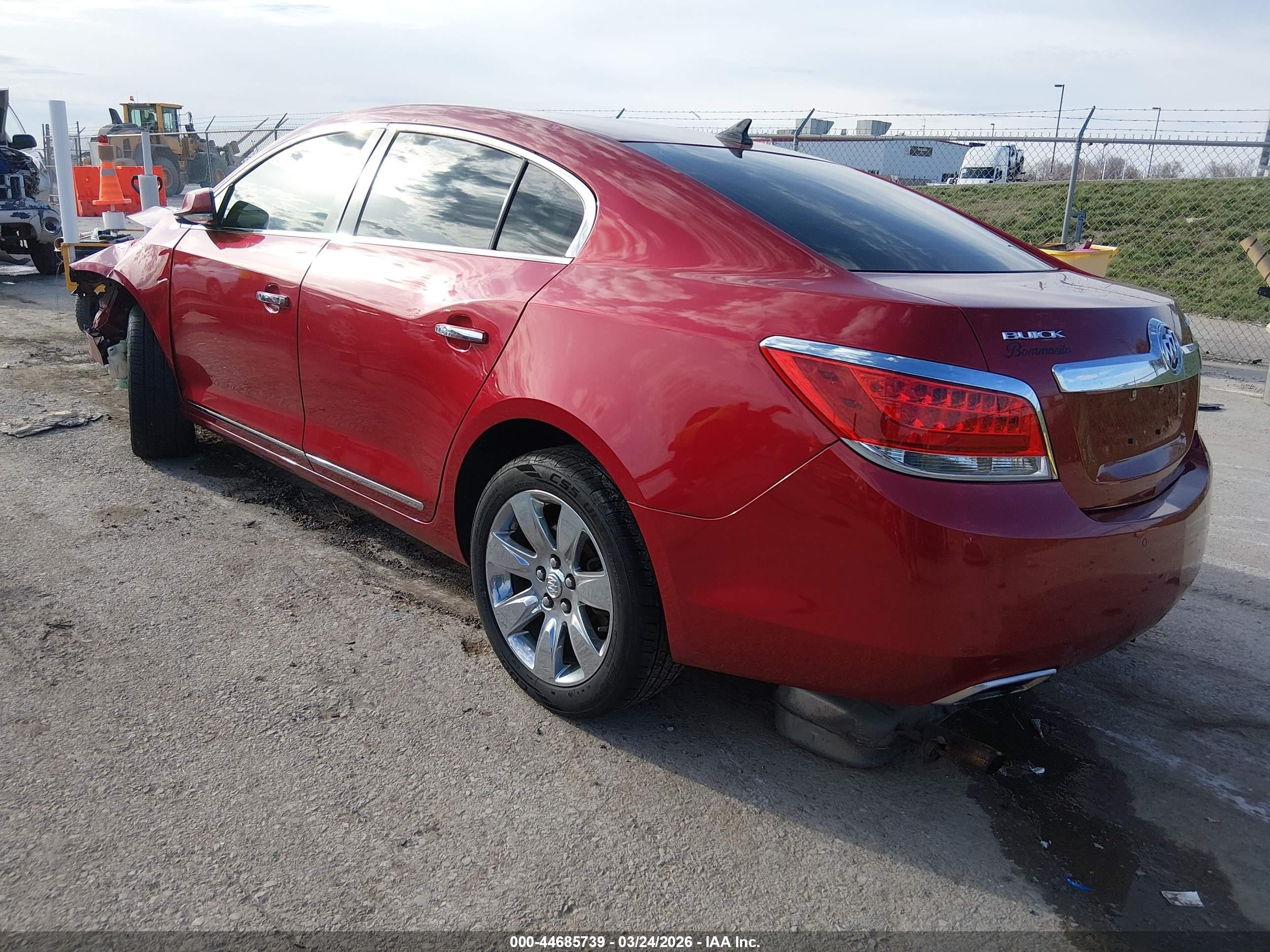 2013 Buick Lacrosse Leather Group Burgundy vin: 1G4GC5E35DF209822