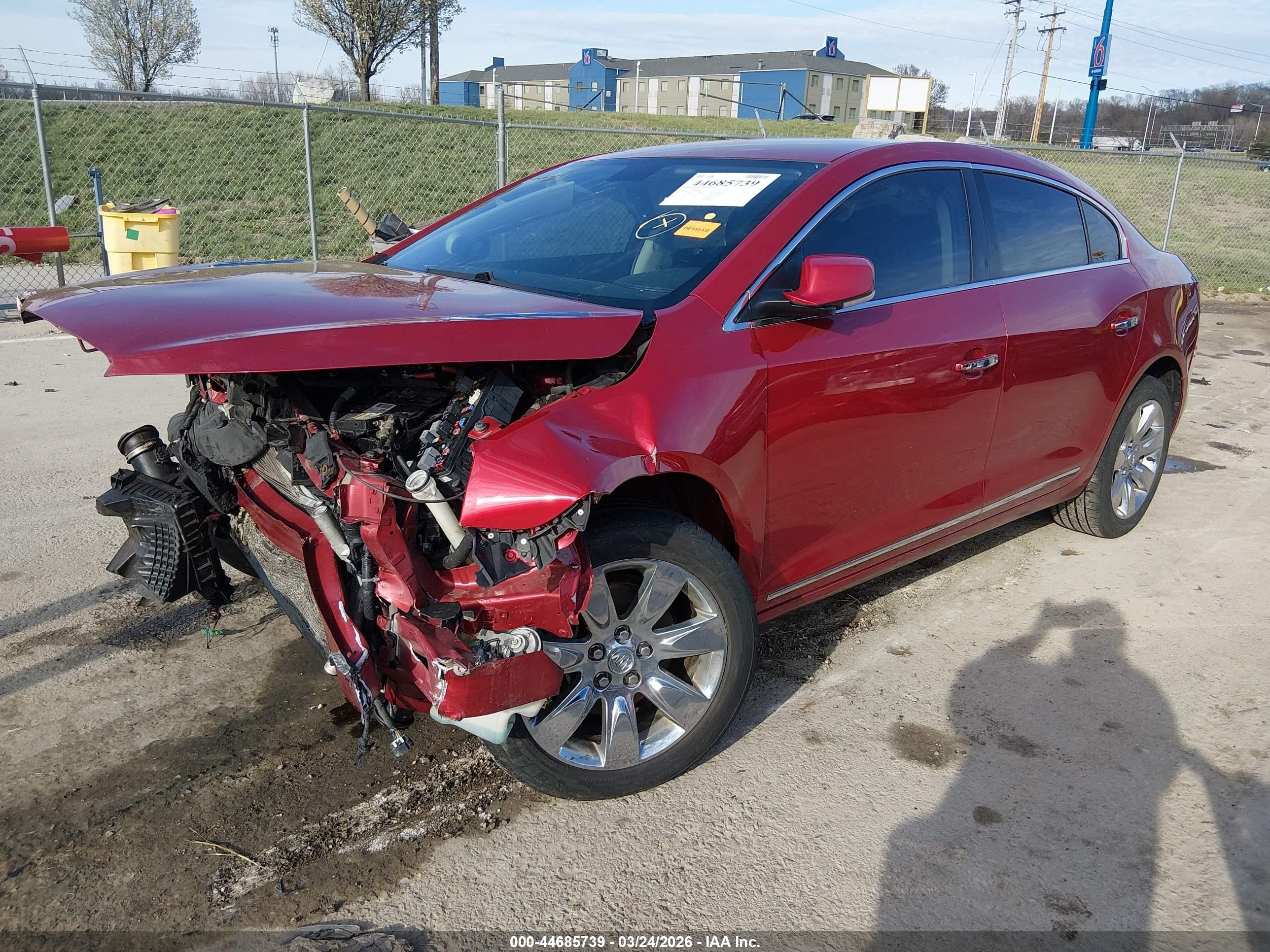 2013 Buick Lacrosse Leather Group Burgundy vin: 1G4GC5E35DF209822