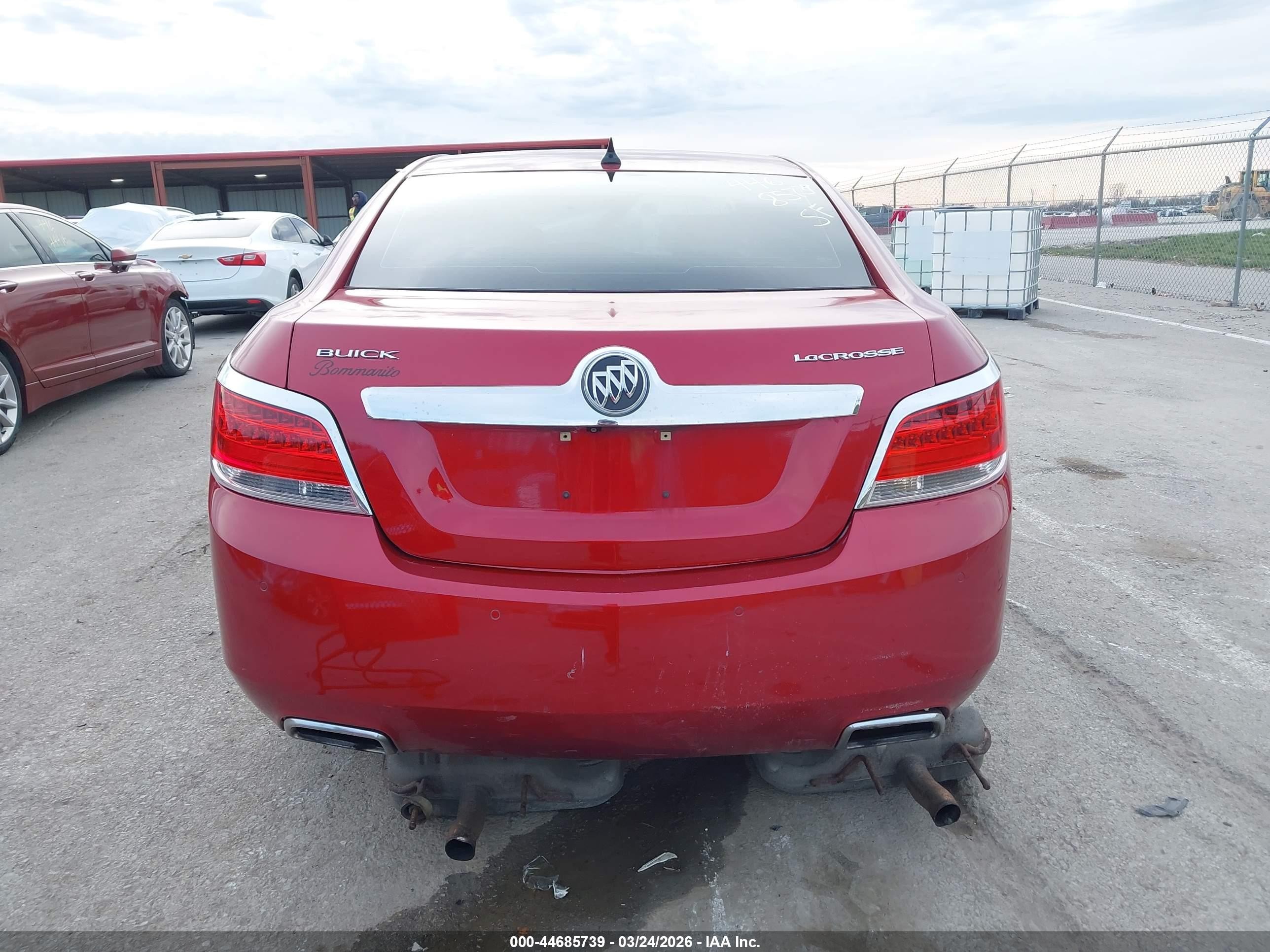 2013 Buick Lacrosse Leather Group Burgundy vin: 1G4GC5E35DF209822