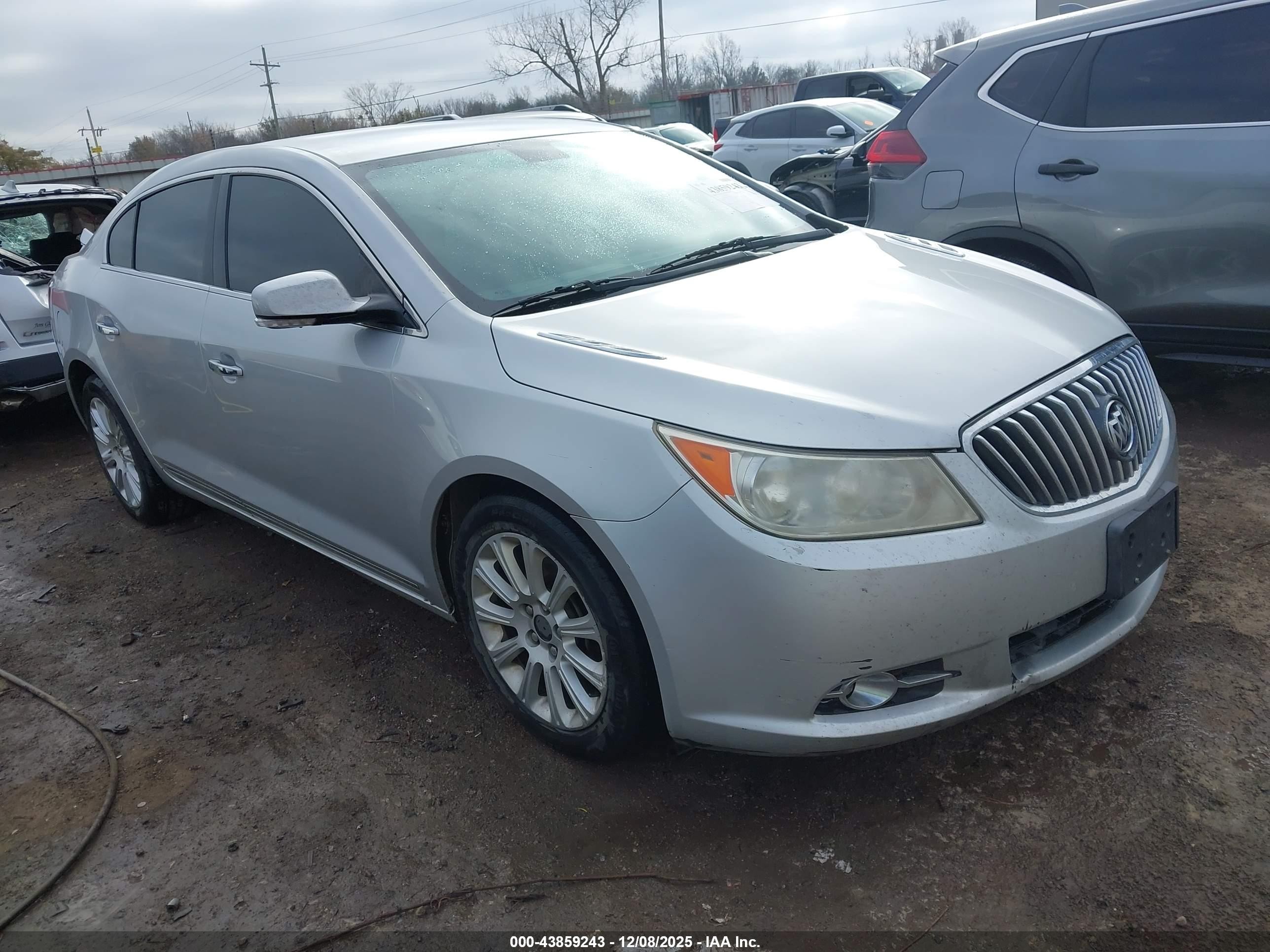 2013 Buick Lacrosse Leather Group Silver vin: 1G4GC5E35DF227219