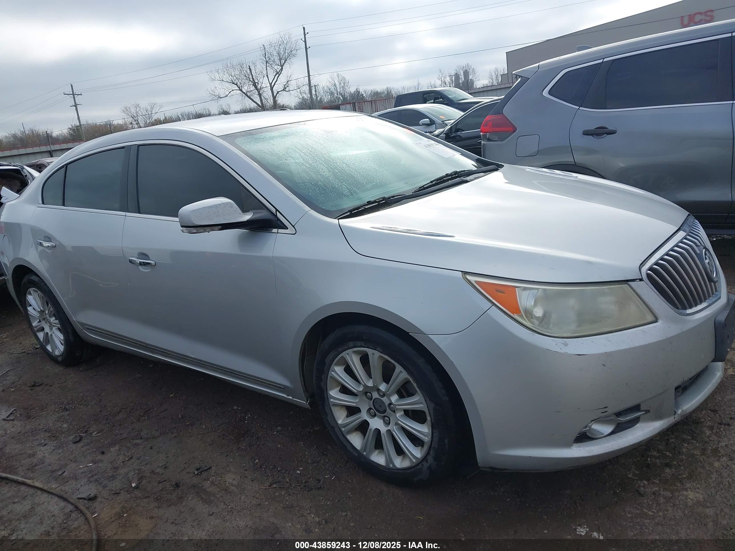 2013 Buick Lacrosse Leather Group Silver vin: 1G4GC5E35DF227219
