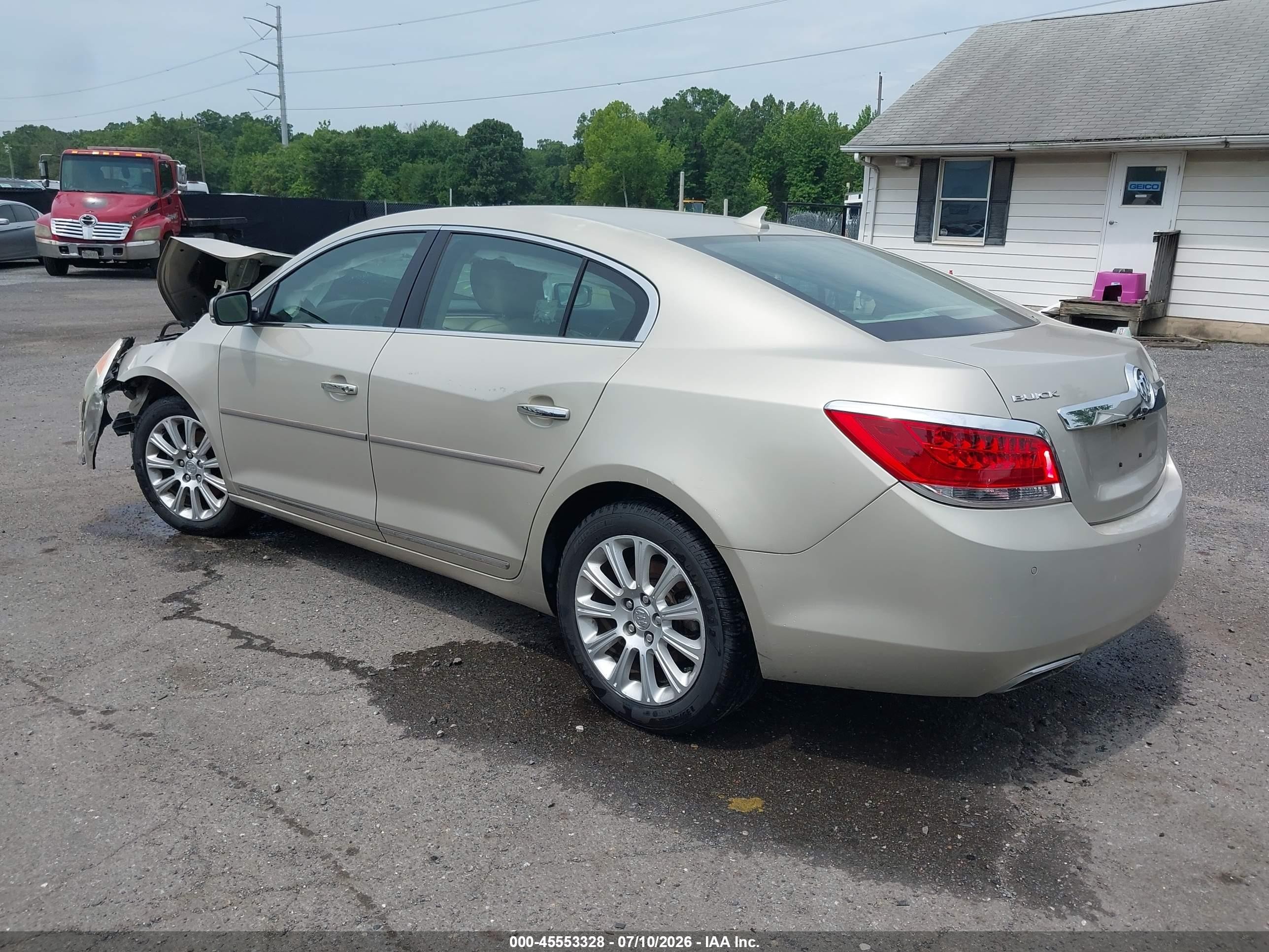2013 Buick Lacrosse Leather Group Tan vin: 1G4GC5E35DF266571