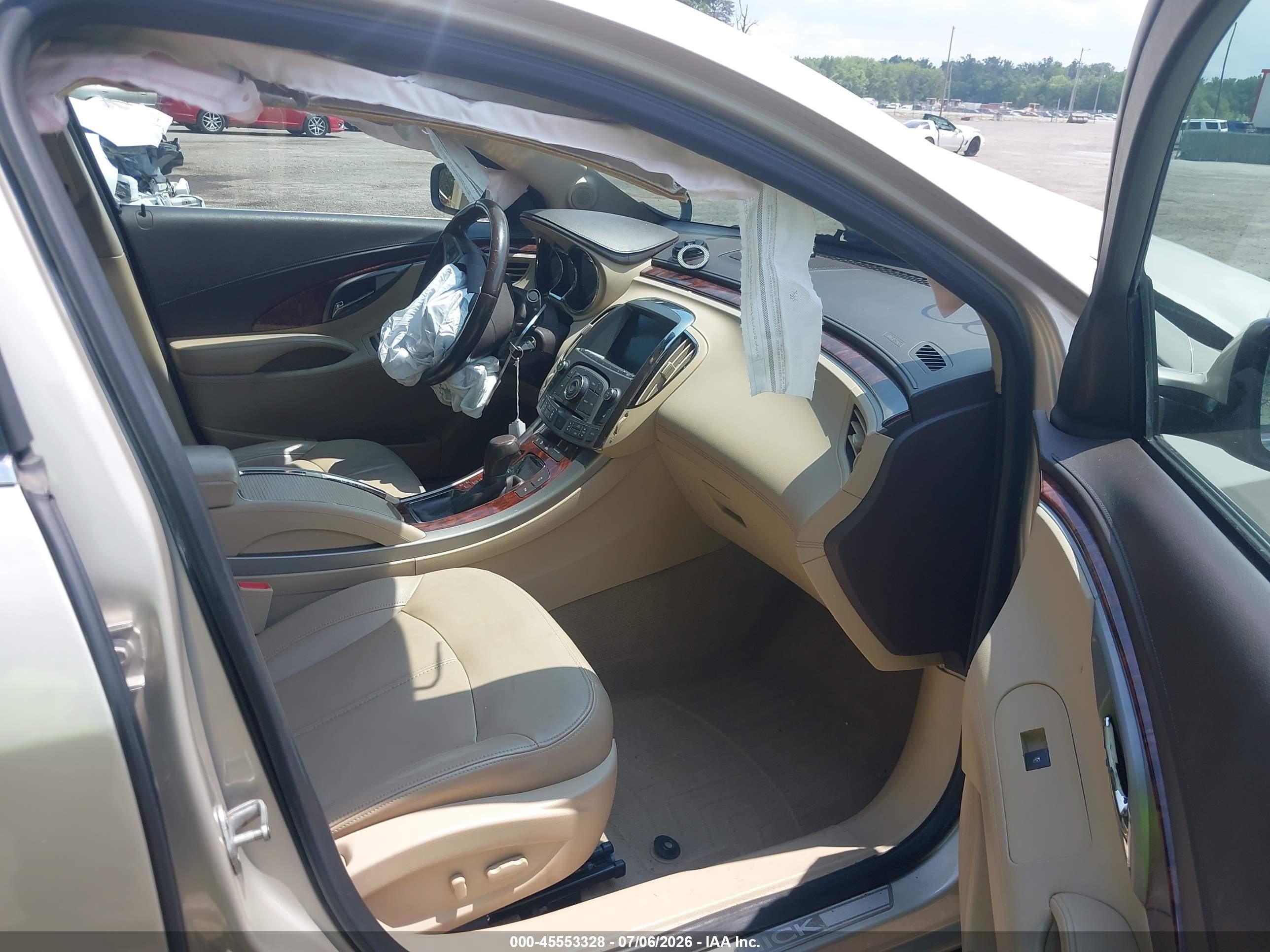 2013 Buick Lacrosse Leather Group Tan vin: 1G4GC5E35DF266571