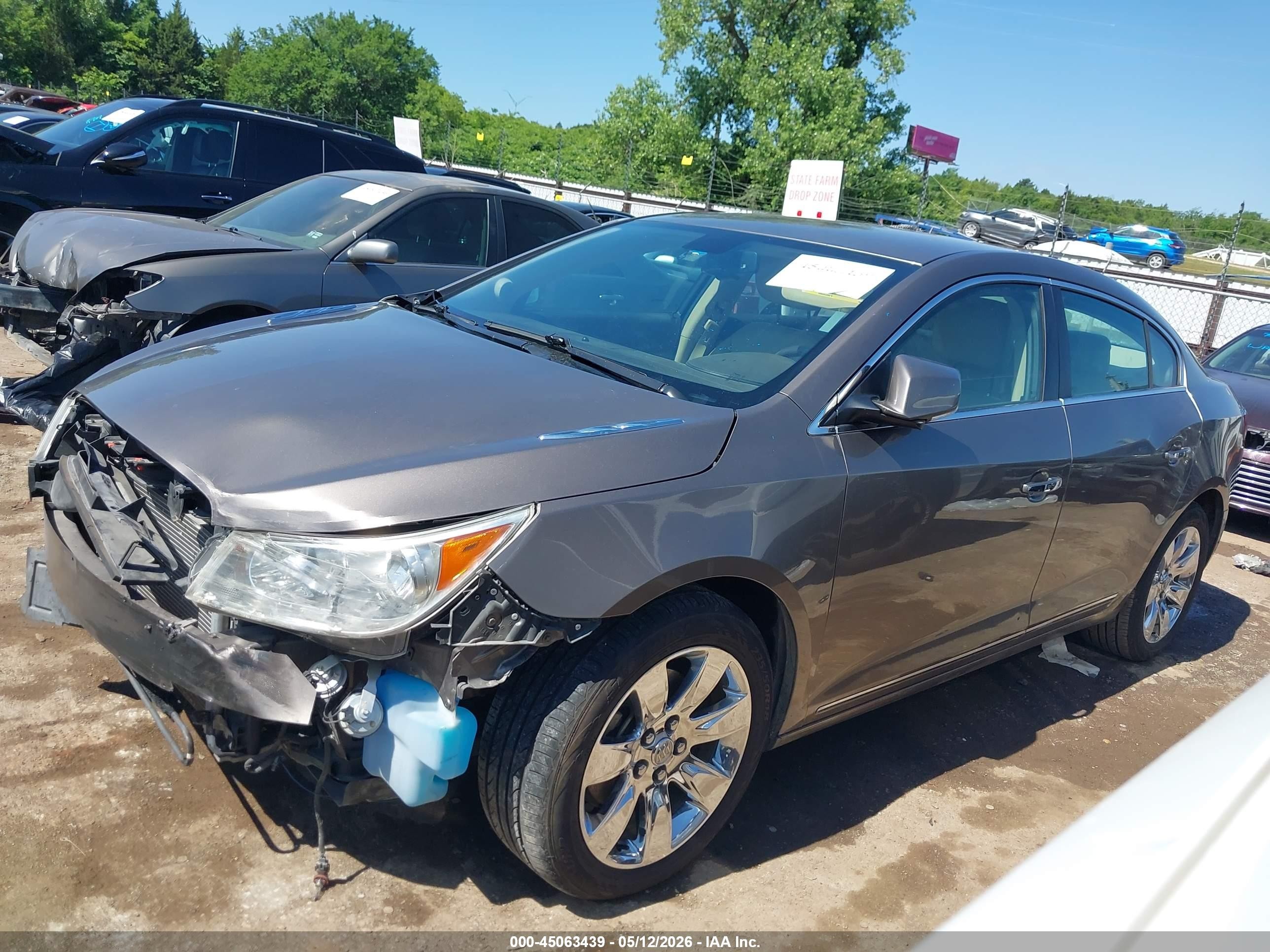 2012 Buick Lacrosse Leather Group Gray vin: 1G4GC5E36CF122946