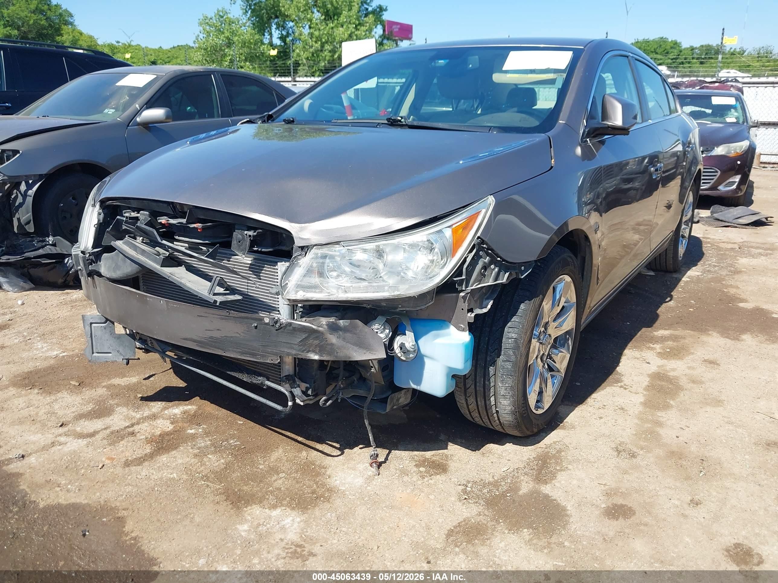 2012 Buick Lacrosse Leather Group Gray vin: 1G4GC5E36CF122946