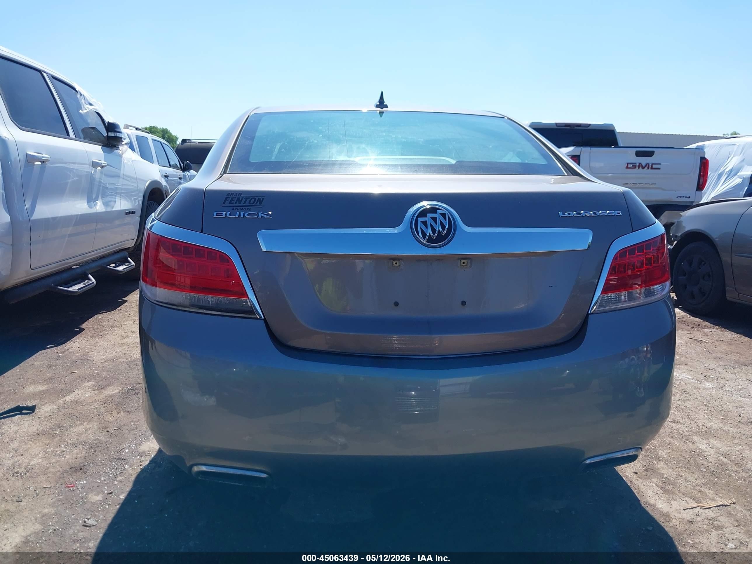 2012 Buick Lacrosse Leather Group Gray vin: 1G4GC5E36CF122946