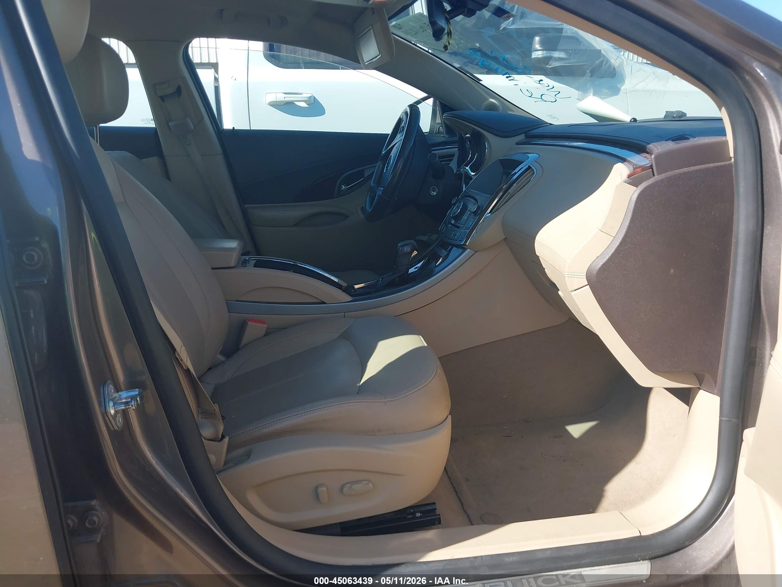 2012 Buick Lacrosse Leather Group Gray vin: 1G4GC5E36CF122946