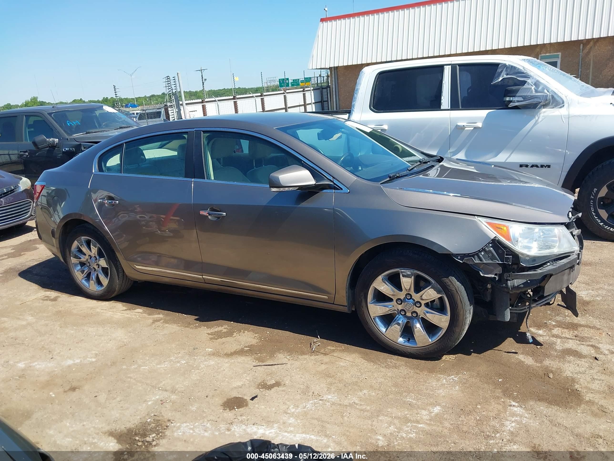2012 Buick Lacrosse Leather Group Gray vin: 1G4GC5E36CF122946
