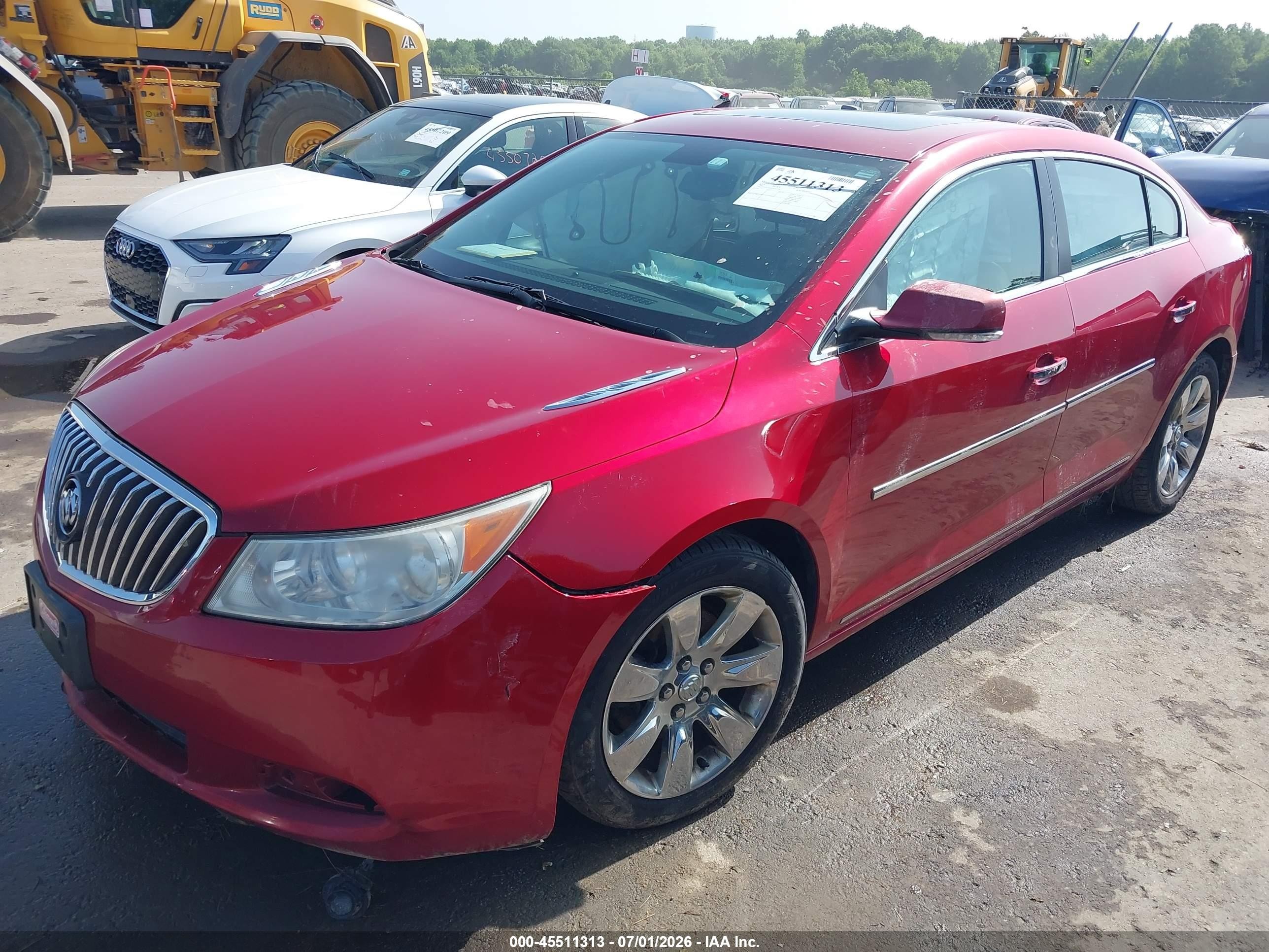 2013 Buick Lacrosse Leather Group Красный vin: 1G4GC5E36DF262724