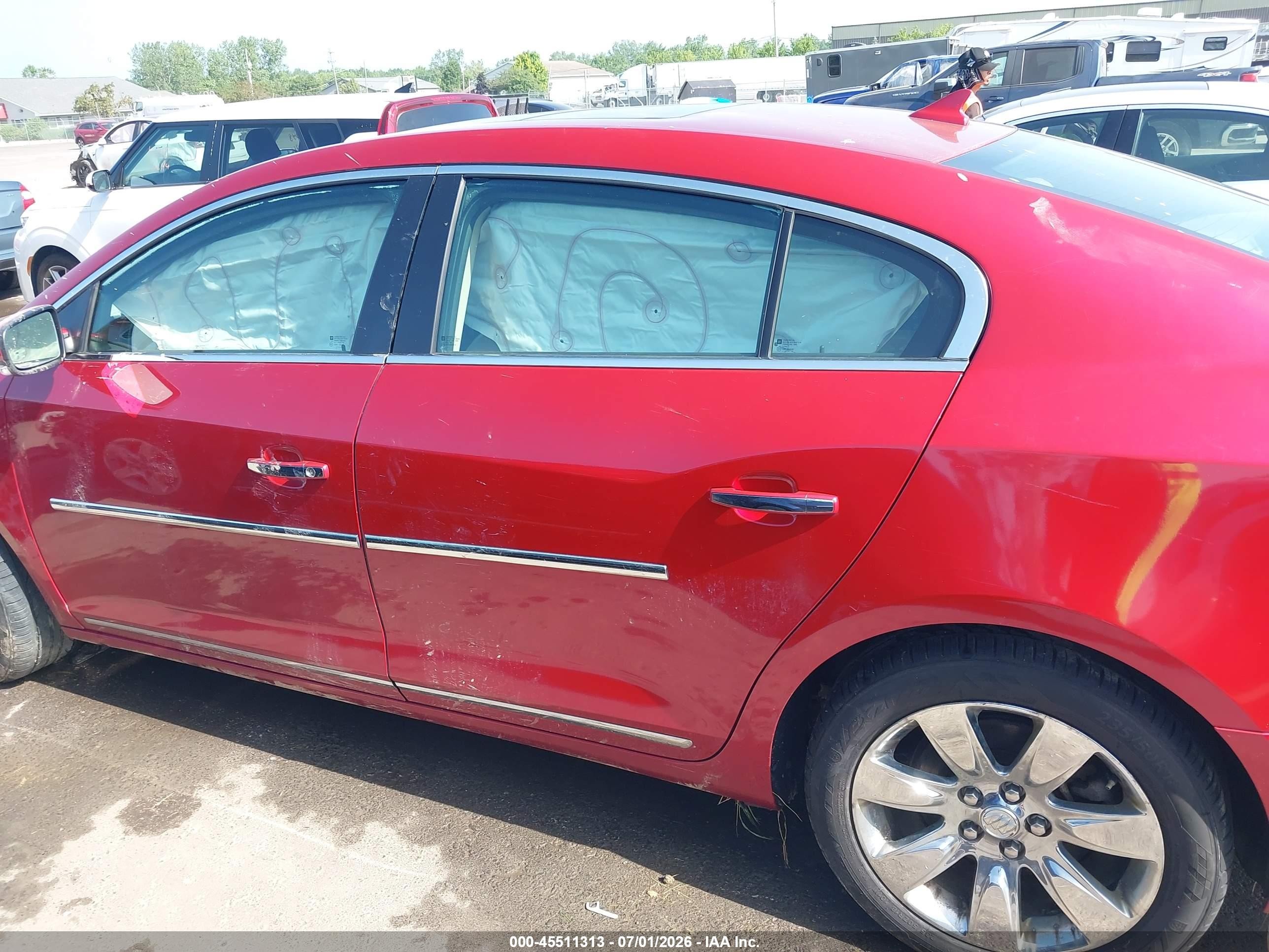 2013 Buick Lacrosse Leather Group Красный vin: 1G4GC5E36DF262724