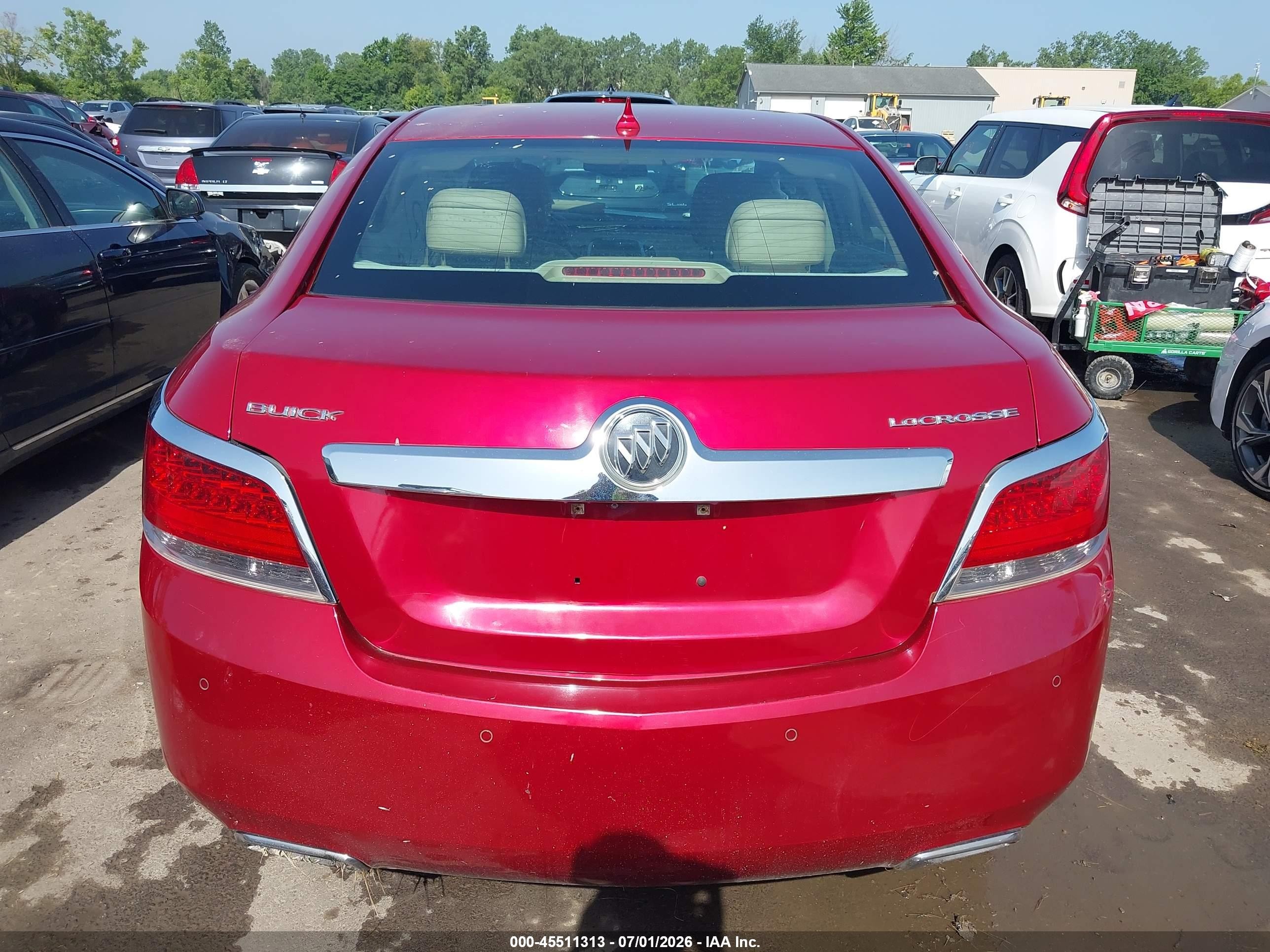 2013 Buick Lacrosse Leather Group Красный vin: 1G4GC5E36DF262724