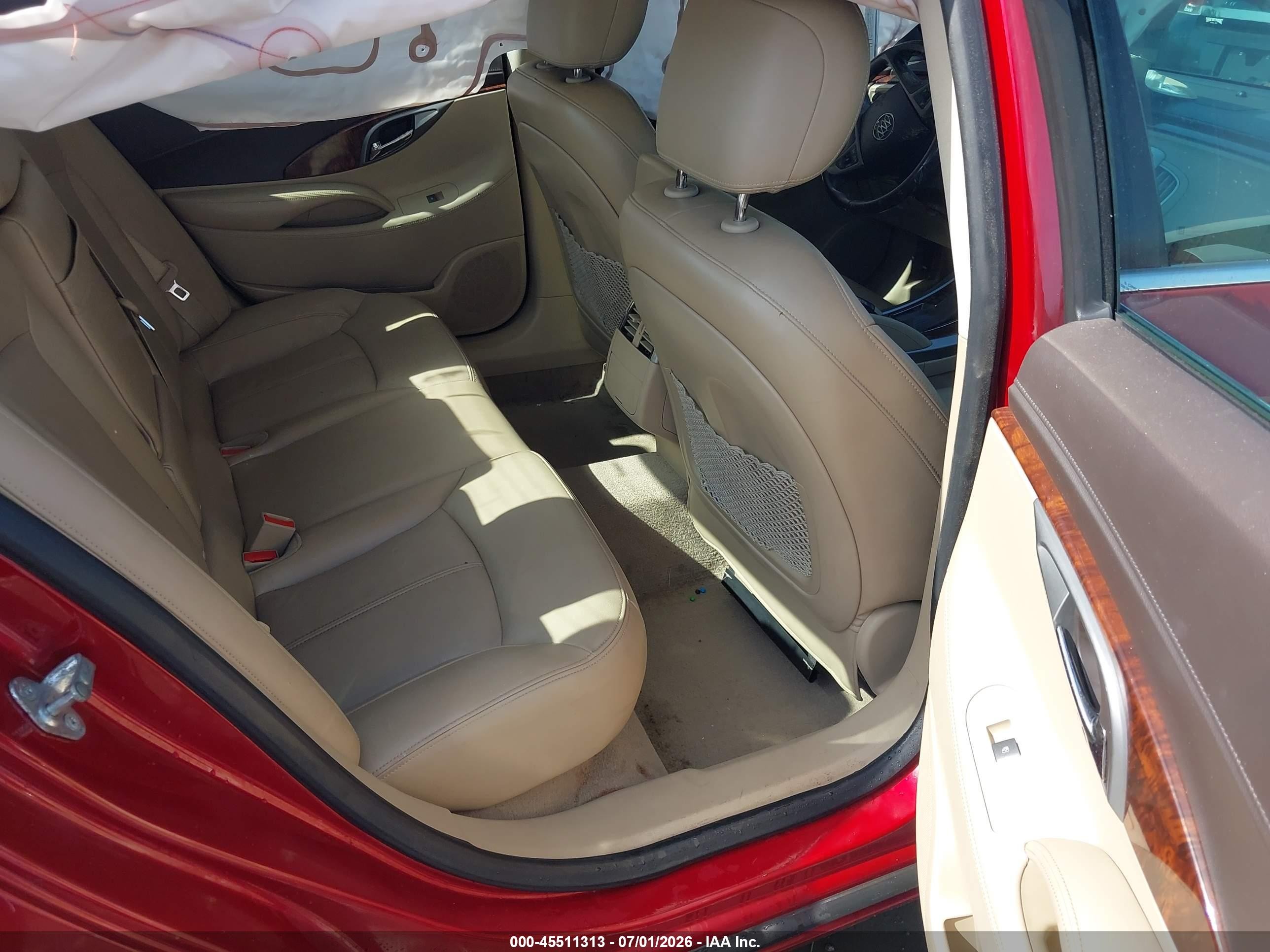 2013 Buick Lacrosse Leather Group Красный vin: 1G4GC5E36DF262724