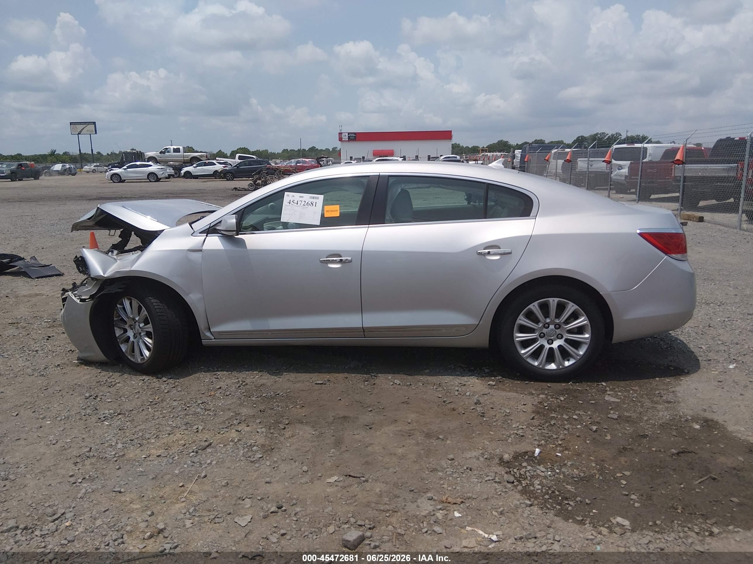 2013 Buick Lacrosse Leather Group Silver vin: 1G4GC5E36DF300114