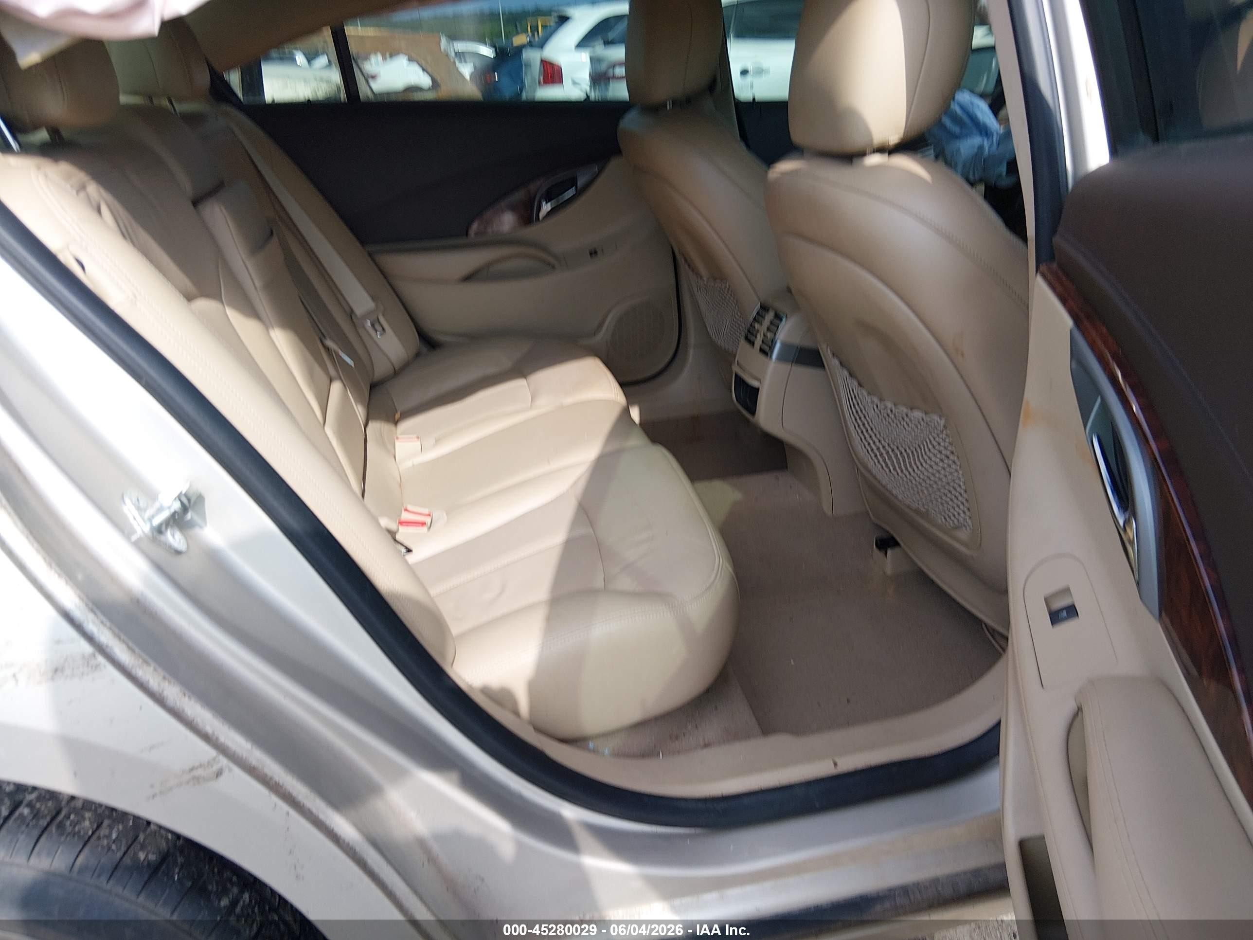 2013 Buick Lacrosse Leather Group Золотой vin: 1G4GC5E36DF335543