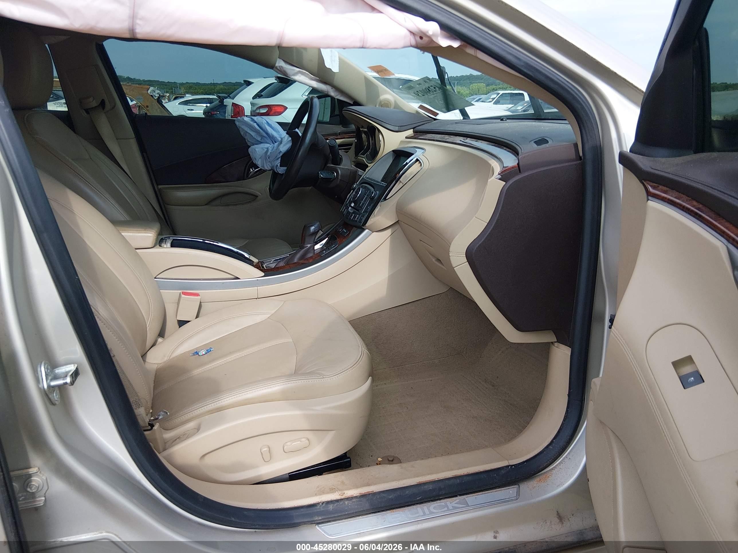 2013 Buick Lacrosse Leather Group Золотой vin: 1G4GC5E36DF335543