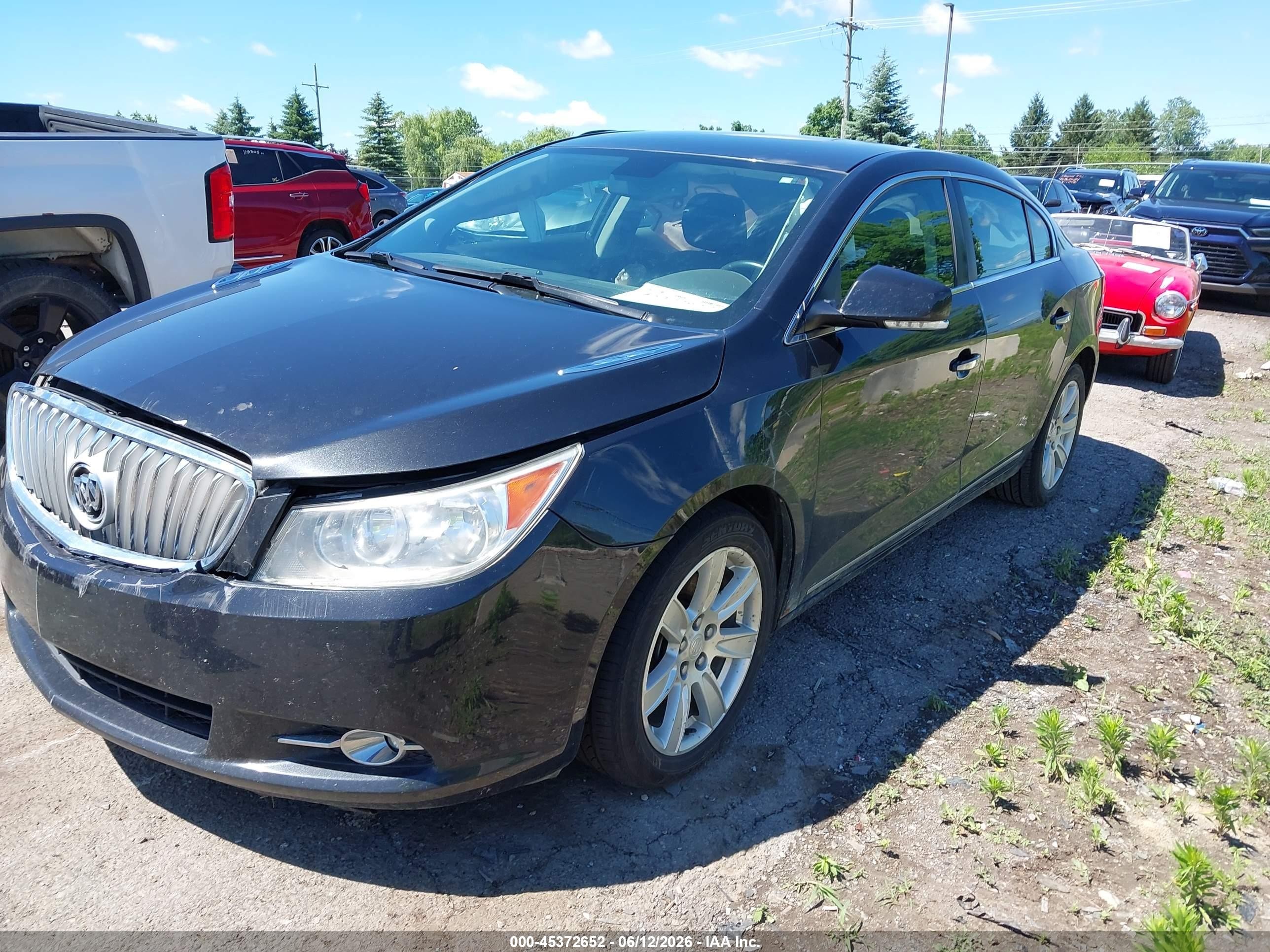 2012 Buick Lacrosse Leather Group Черный vin: 1G4GC5E37CF185098