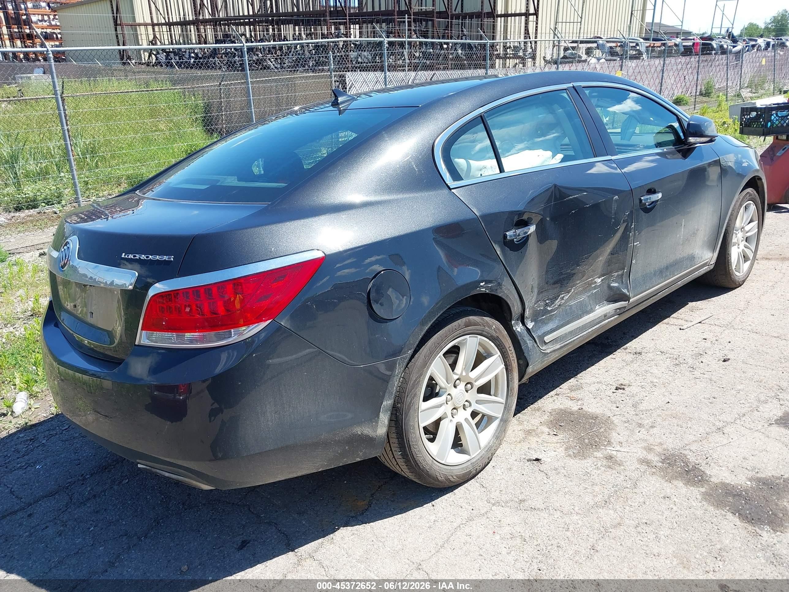 2012 Buick Lacrosse Leather Group Черный vin: 1G4GC5E37CF185098