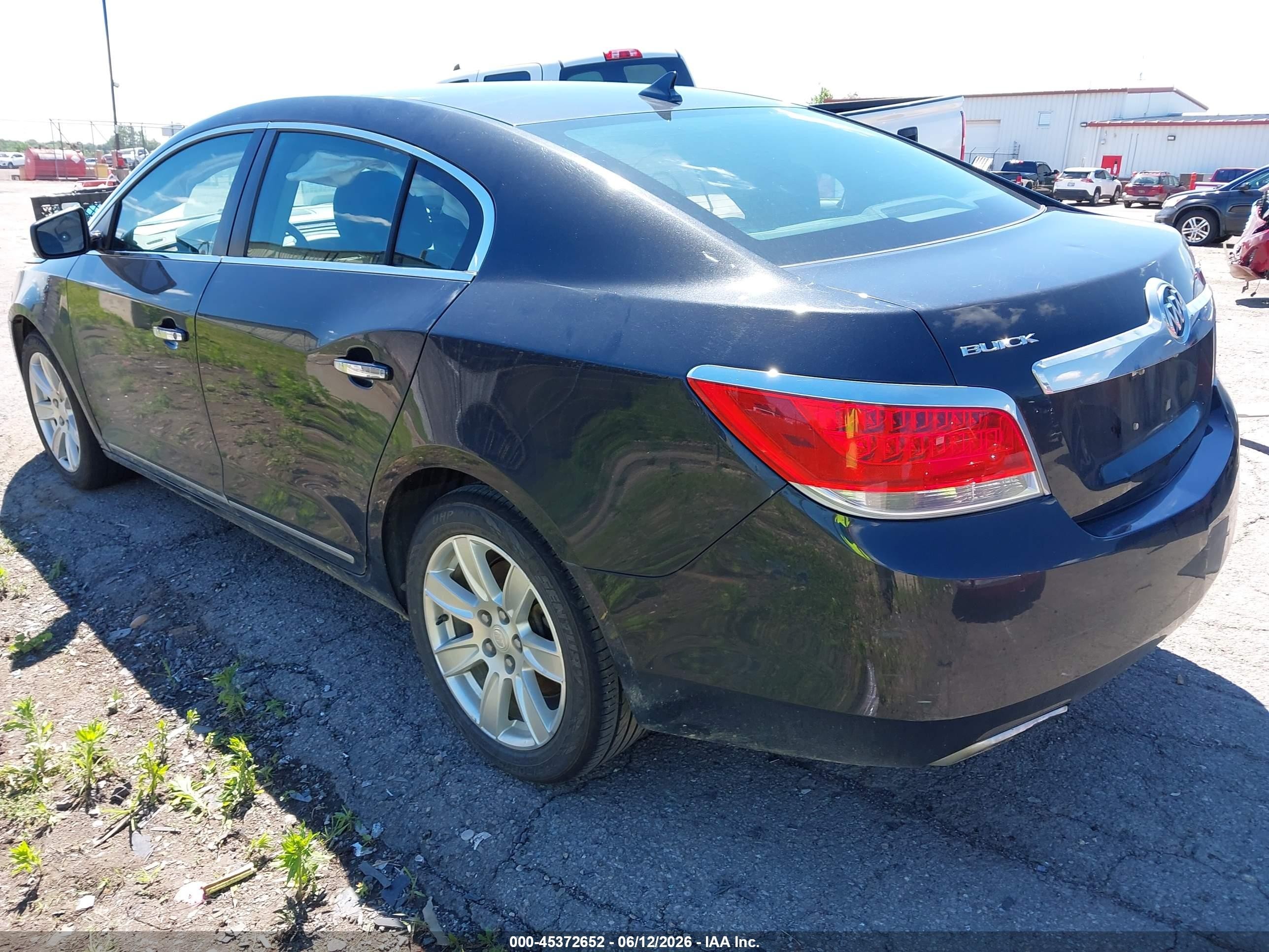2012 Buick Lacrosse Leather Group Черный vin: 1G4GC5E37CF185098