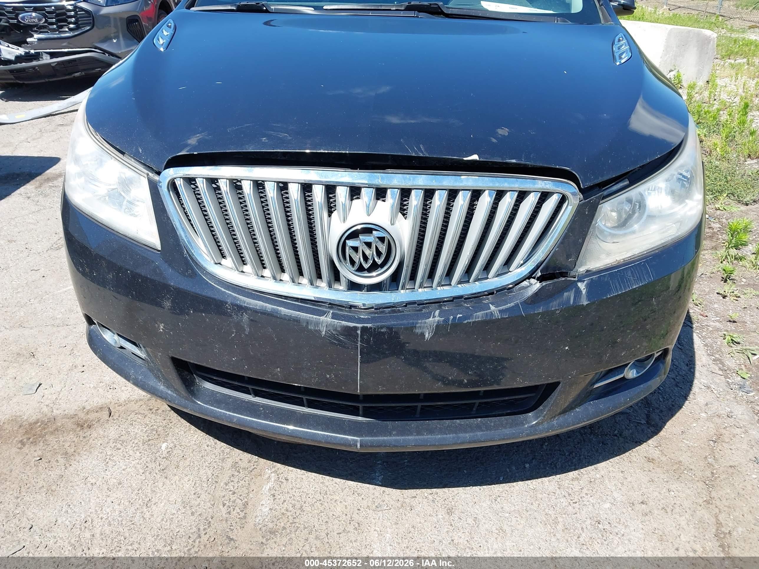 2012 Buick Lacrosse Leather Group Черный vin: 1G4GC5E37CF185098