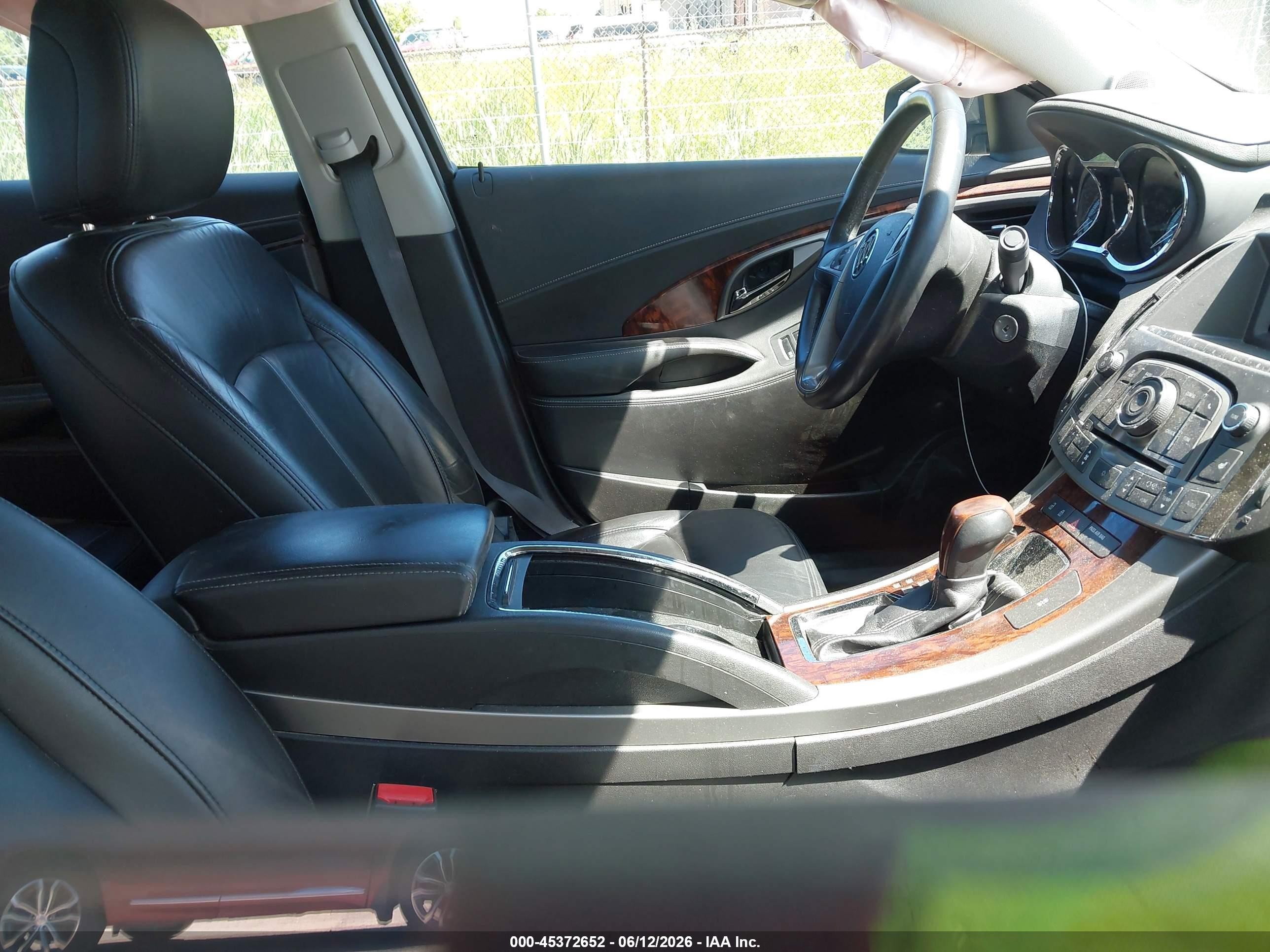 2012 Buick Lacrosse Leather Group Черный vin: 1G4GC5E37CF185098