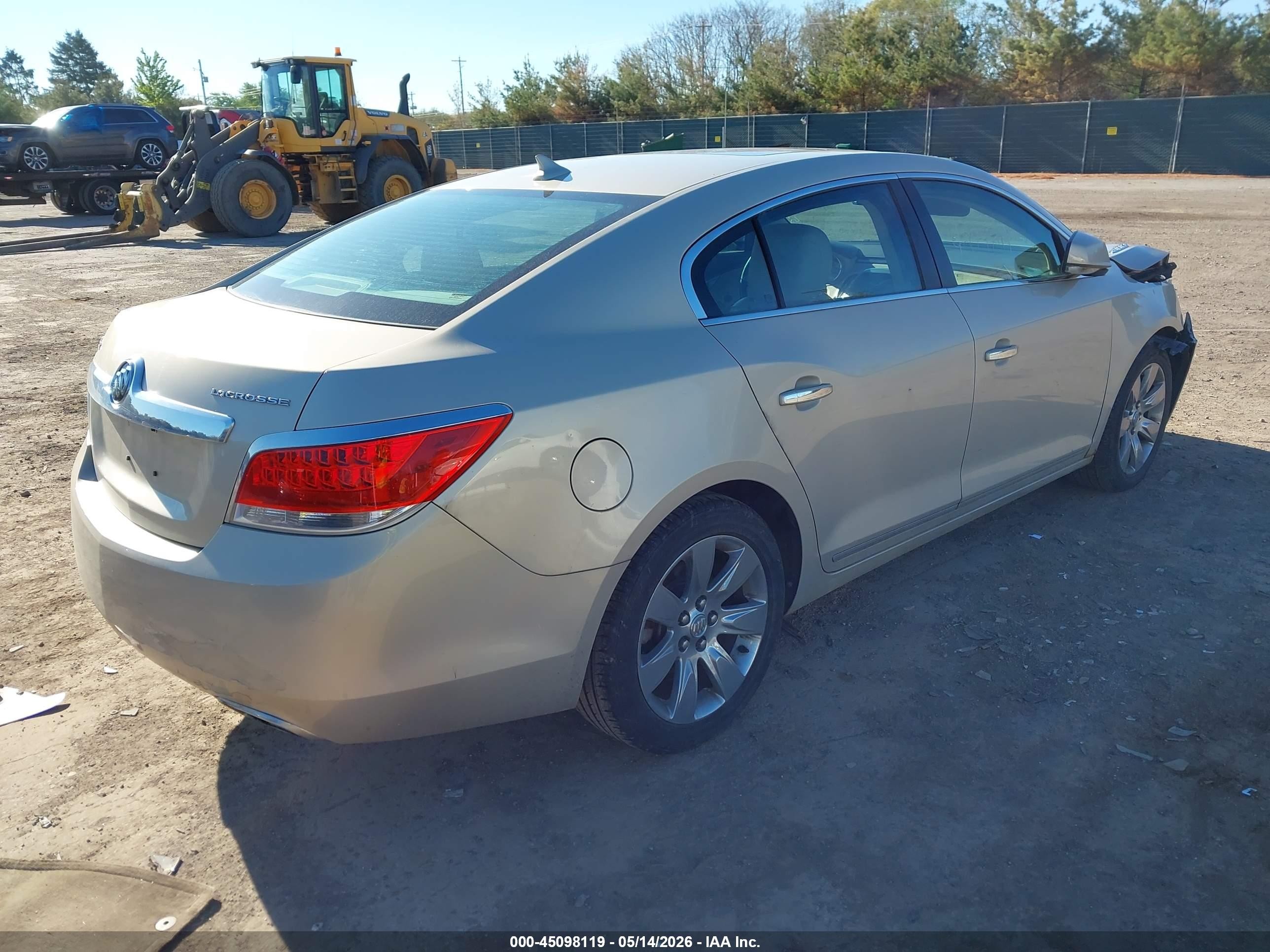 2012 Buick Lacrosse Leather Group Champagne vin: 1G4GC5E37CF187370