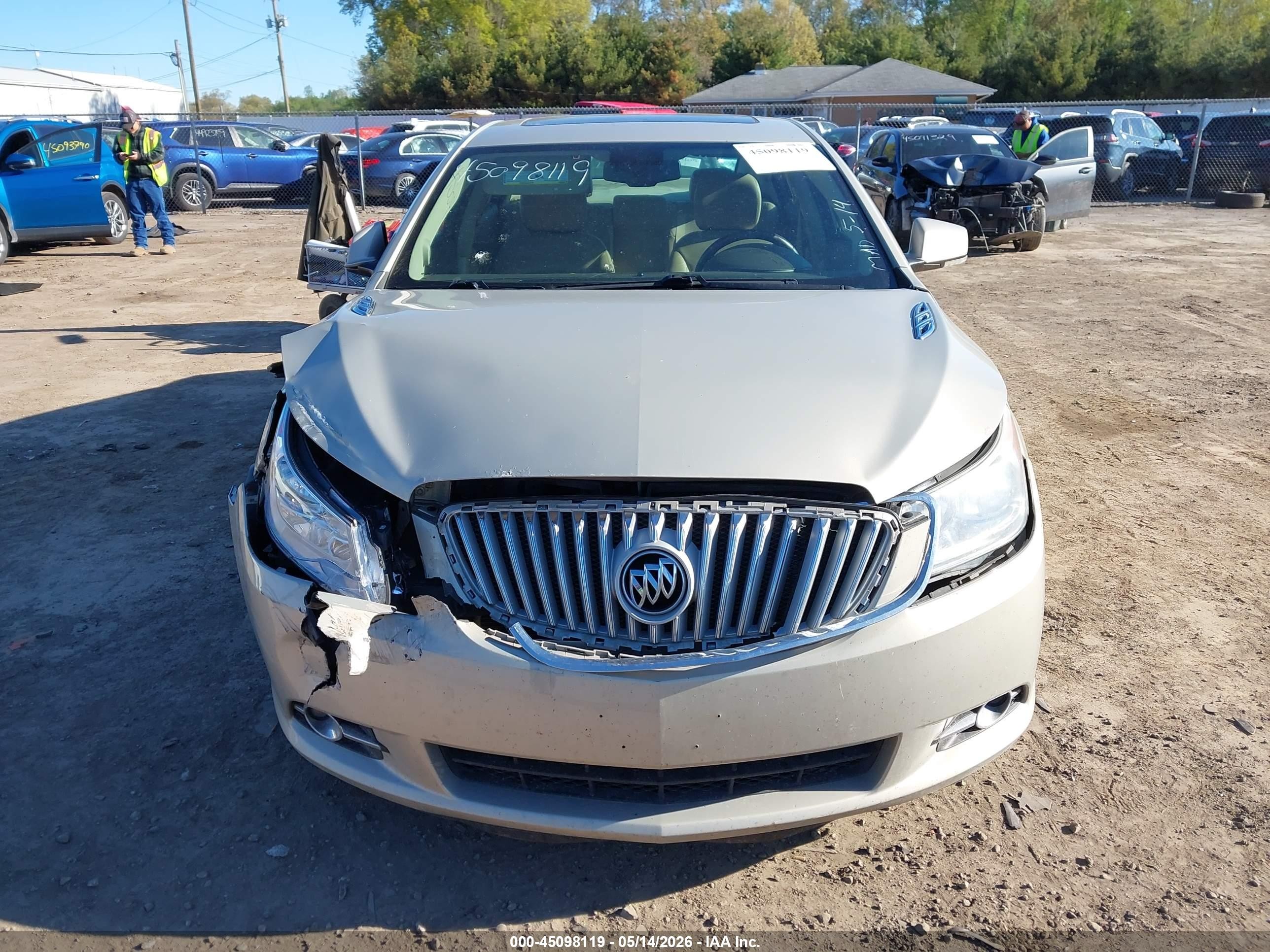 2012 Buick Lacrosse Leather Group Champagne vin: 1G4GC5E37CF187370
