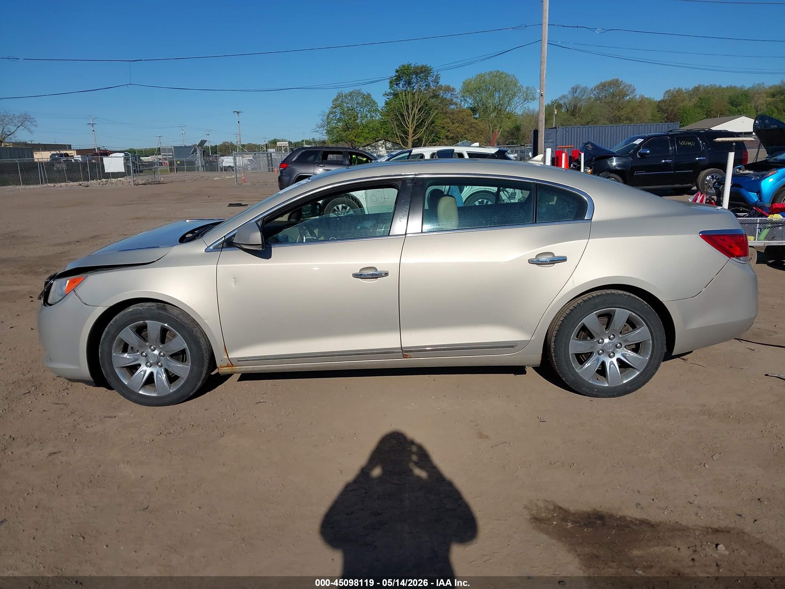 2012 Buick Lacrosse Leather Group Champagne vin: 1G4GC5E37CF187370