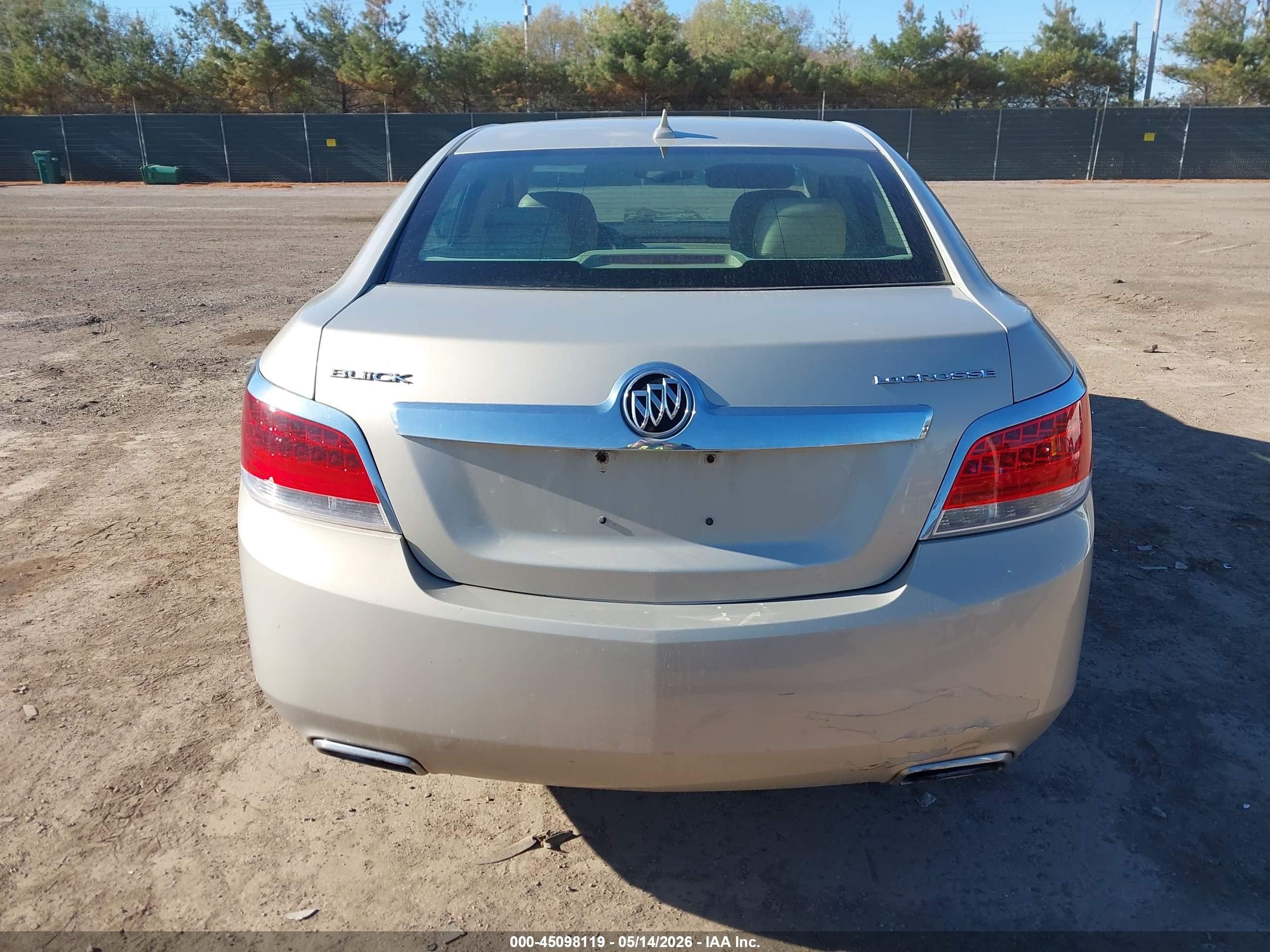 2012 Buick Lacrosse Leather Group Champagne vin: 1G4GC5E37CF187370