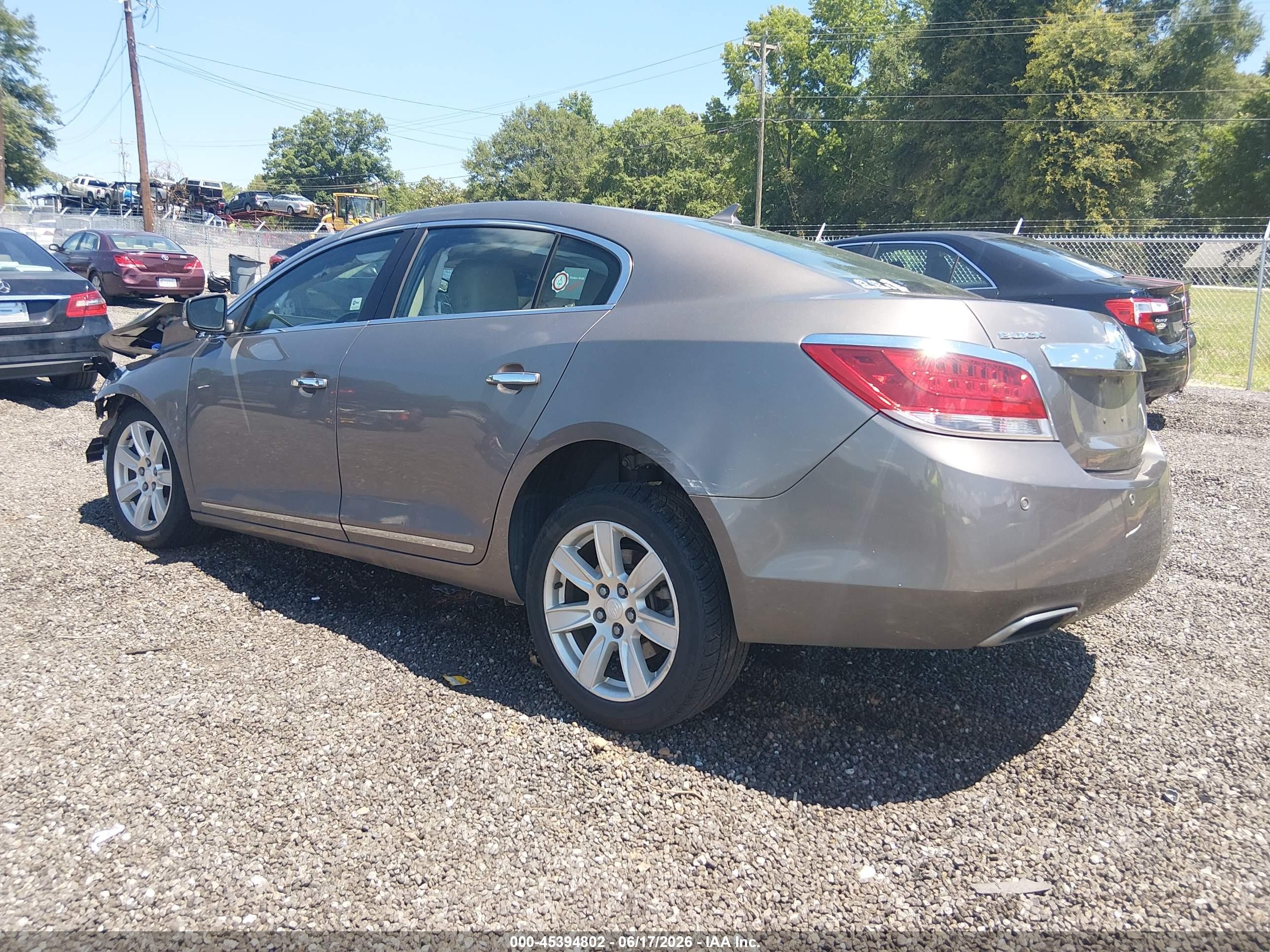 2012 Buick Lacrosse Leather Group Gold vin: 1G4GC5E37CF208167