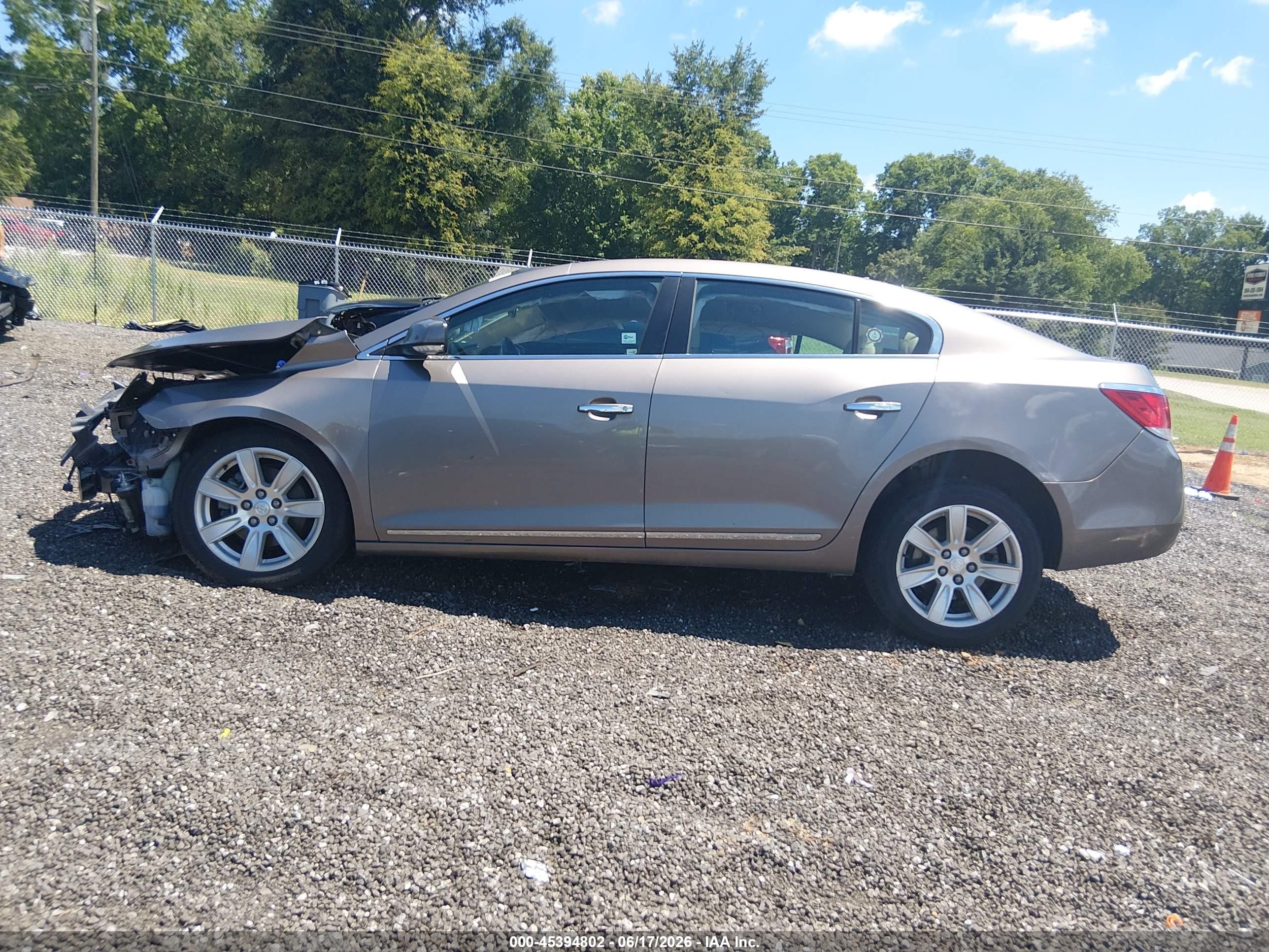 2012 Buick Lacrosse Leather Group Gold vin: 1G4GC5E37CF208167