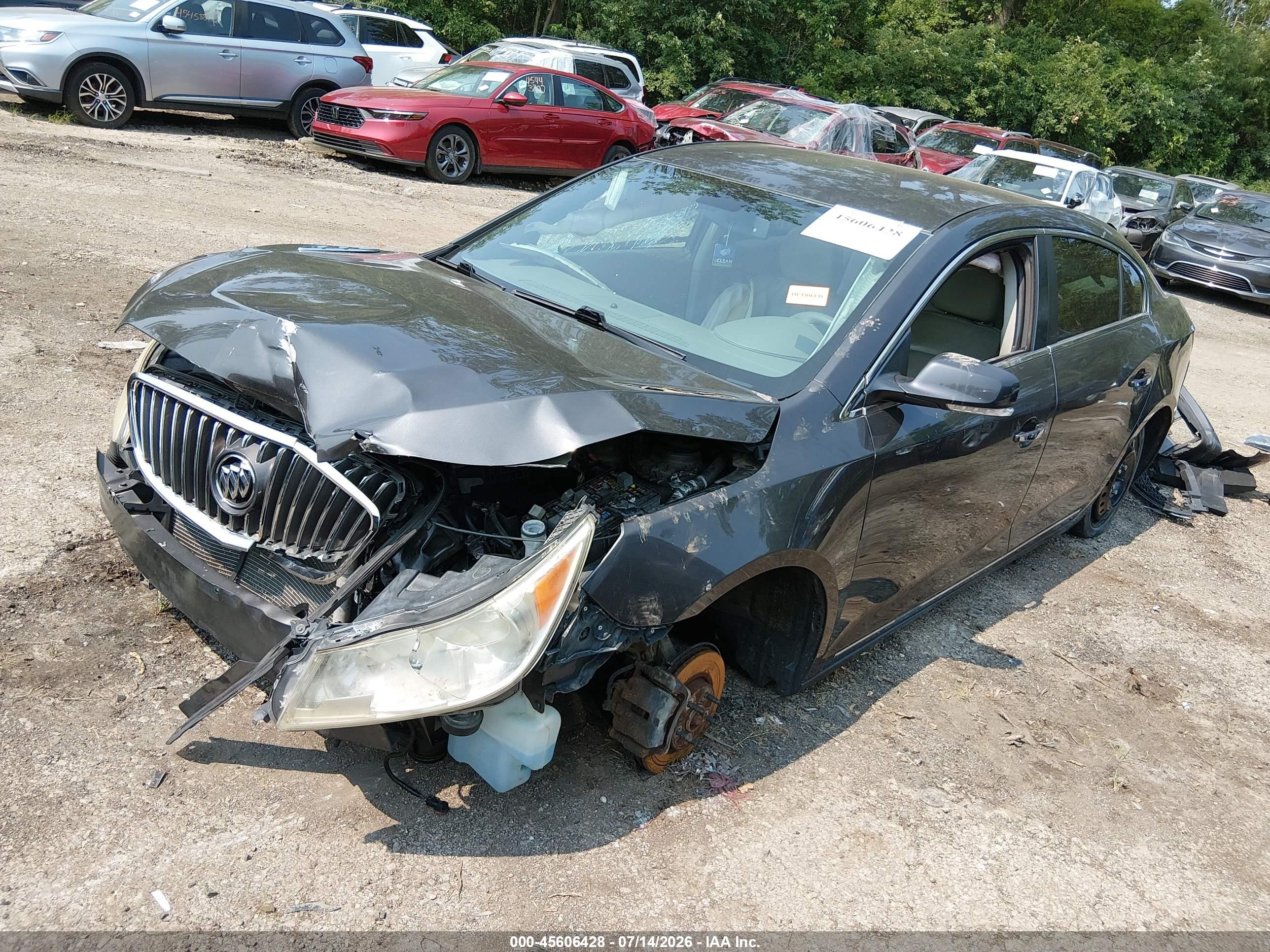 2013 Buick Lacrosse Leather Group Серый vin: 1G4GC5E39DF120917