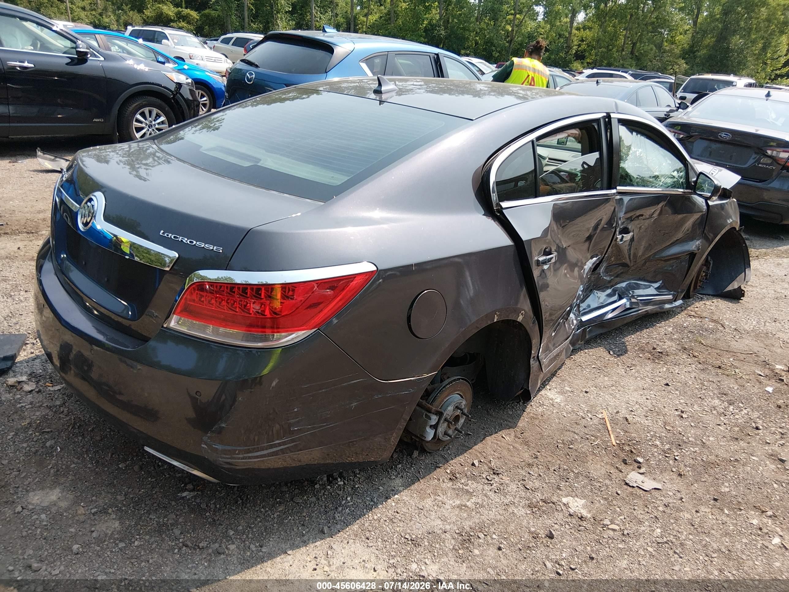 2013 Buick Lacrosse Leather Group Серый vin: 1G4GC5E39DF120917