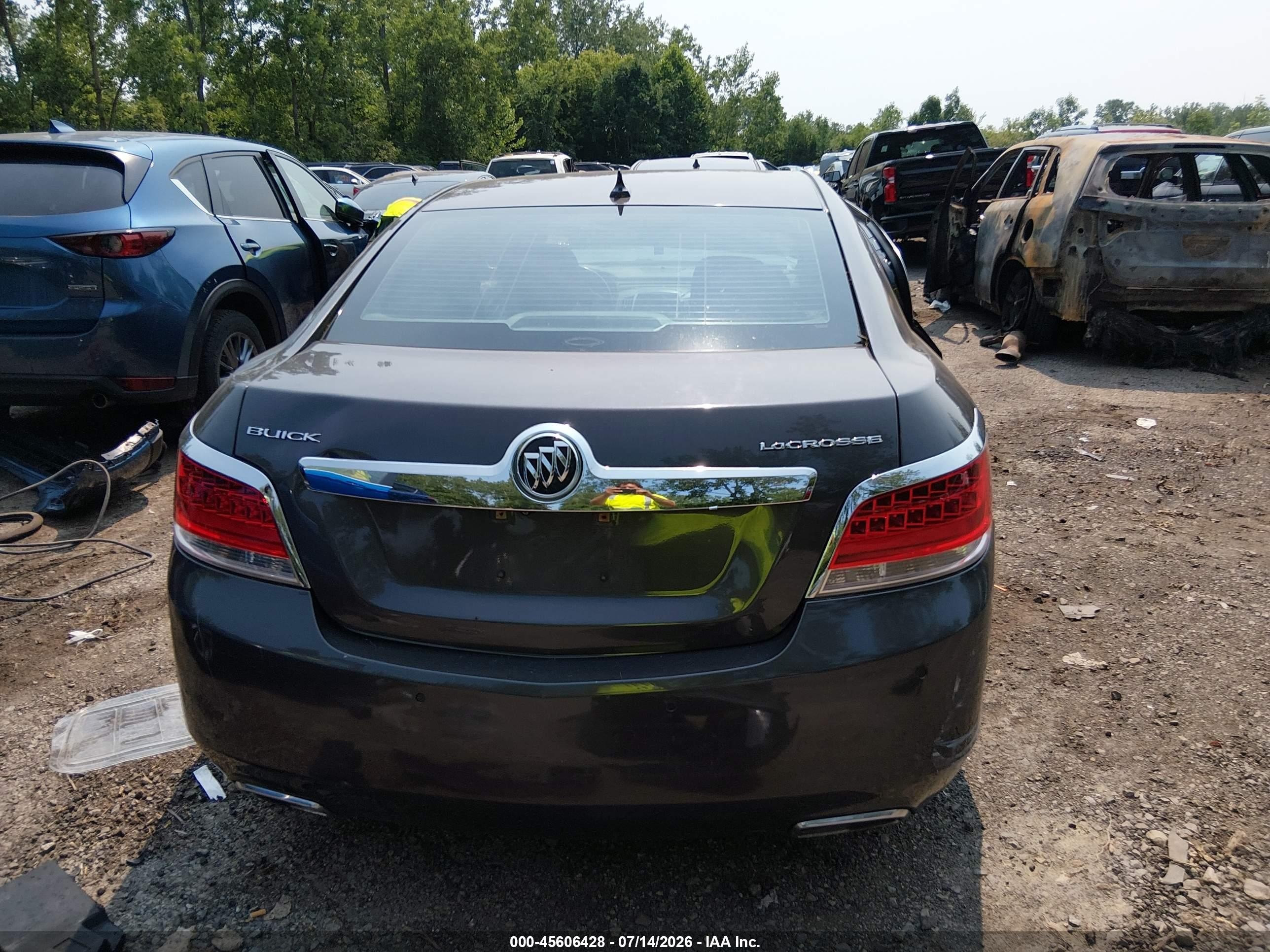 2013 Buick Lacrosse Leather Group Серый vin: 1G4GC5E39DF120917